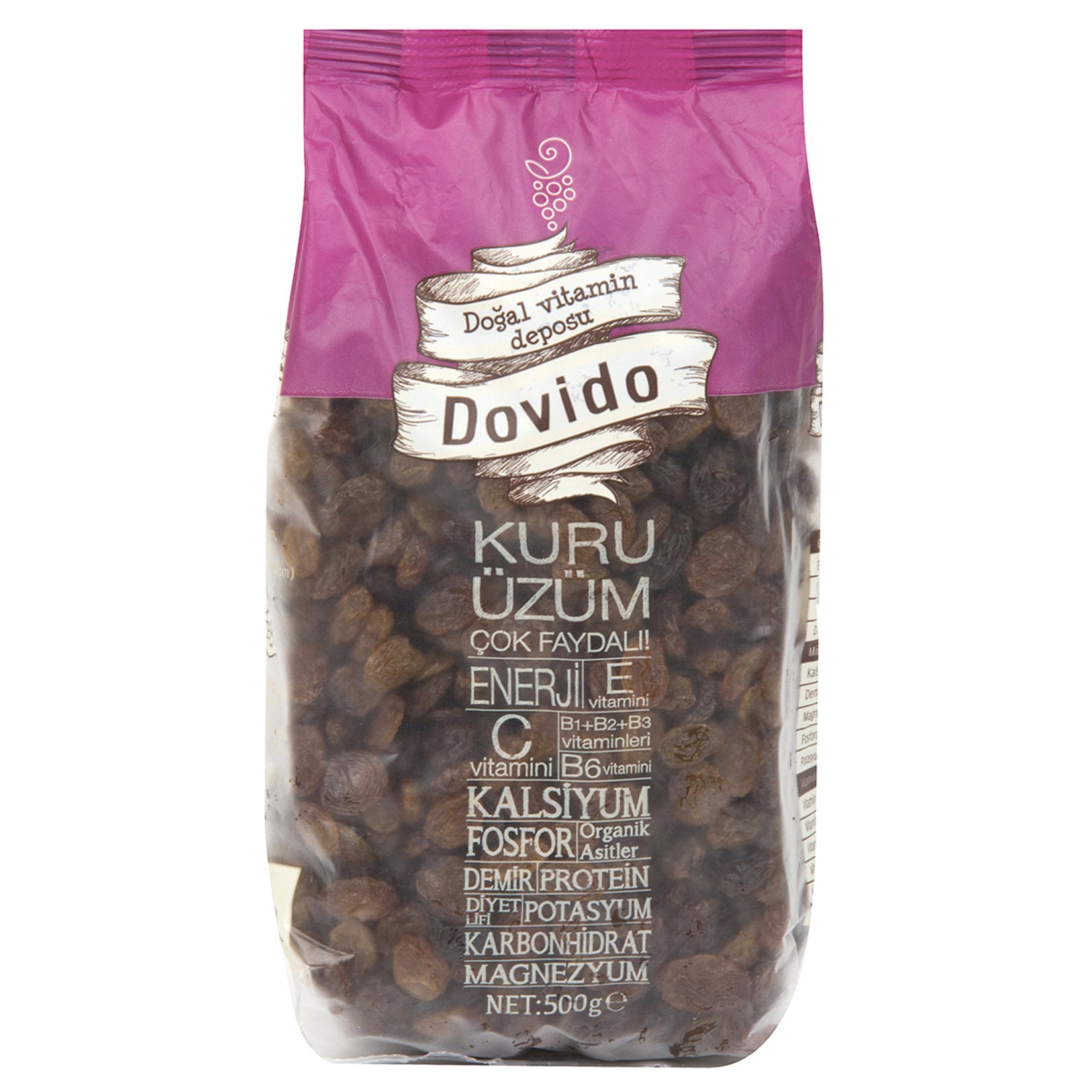 Dovido Dried Raisins bring the naturally sweet taste of sun-dried grapes straight from Türkiye to your kitchen.