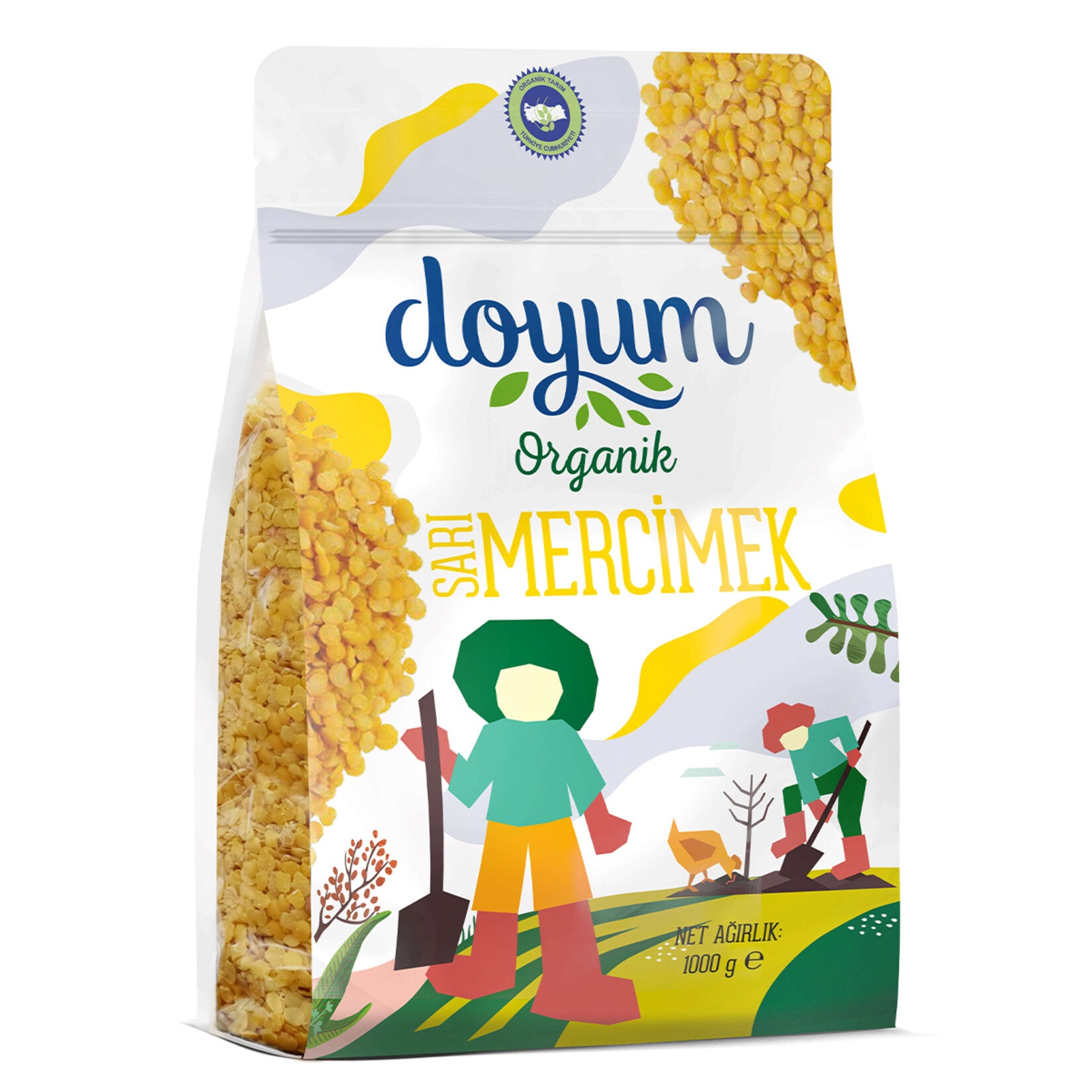 Doyum Organic Yellow Lentils are a wholesome pantry essential, perfect for soups, stews, and salads.