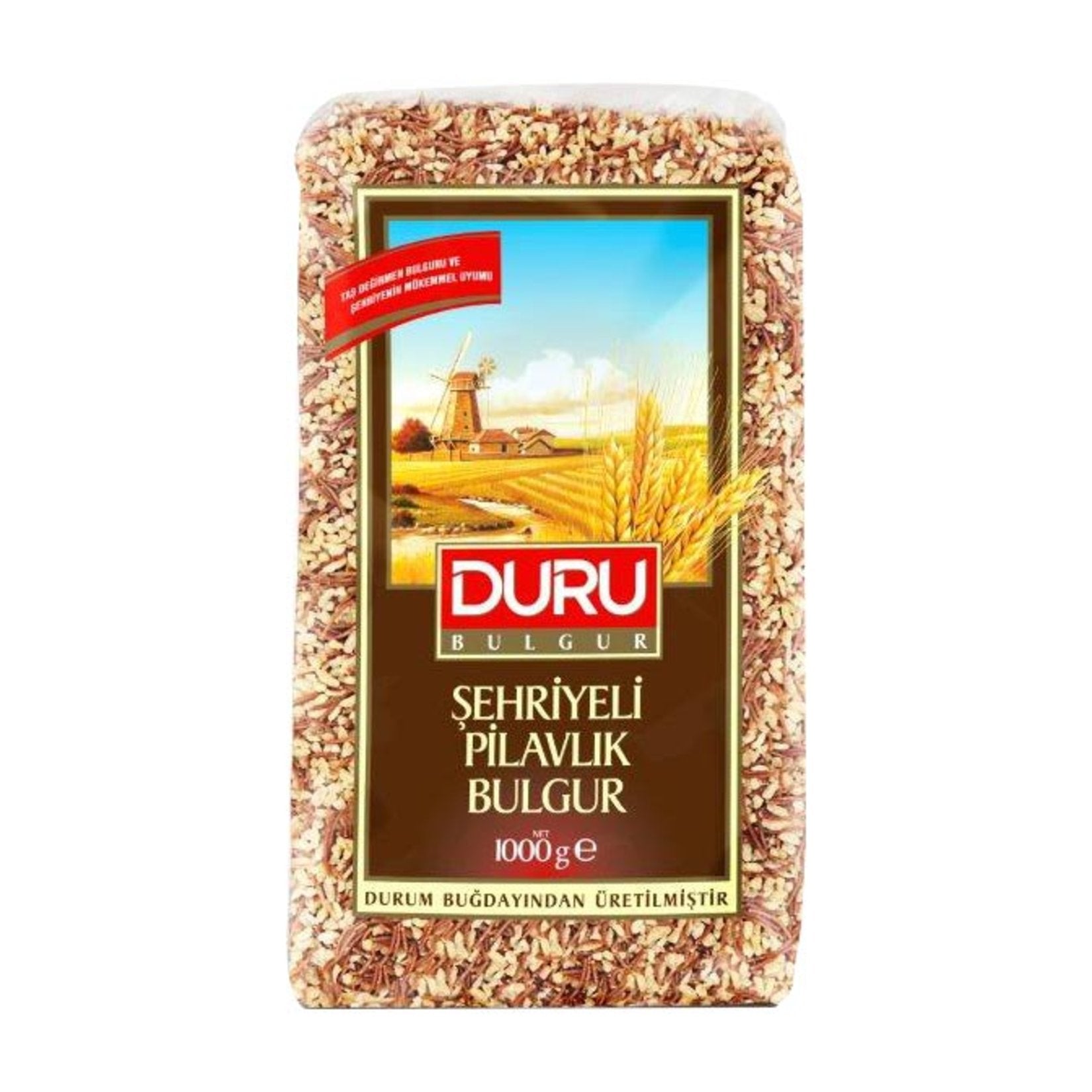 Duru Bulgur Rice Bulgur with Vermicelli (35.2 oz / 1 kg) brings the rich culinary tradition of Türkiye to your kitchen.