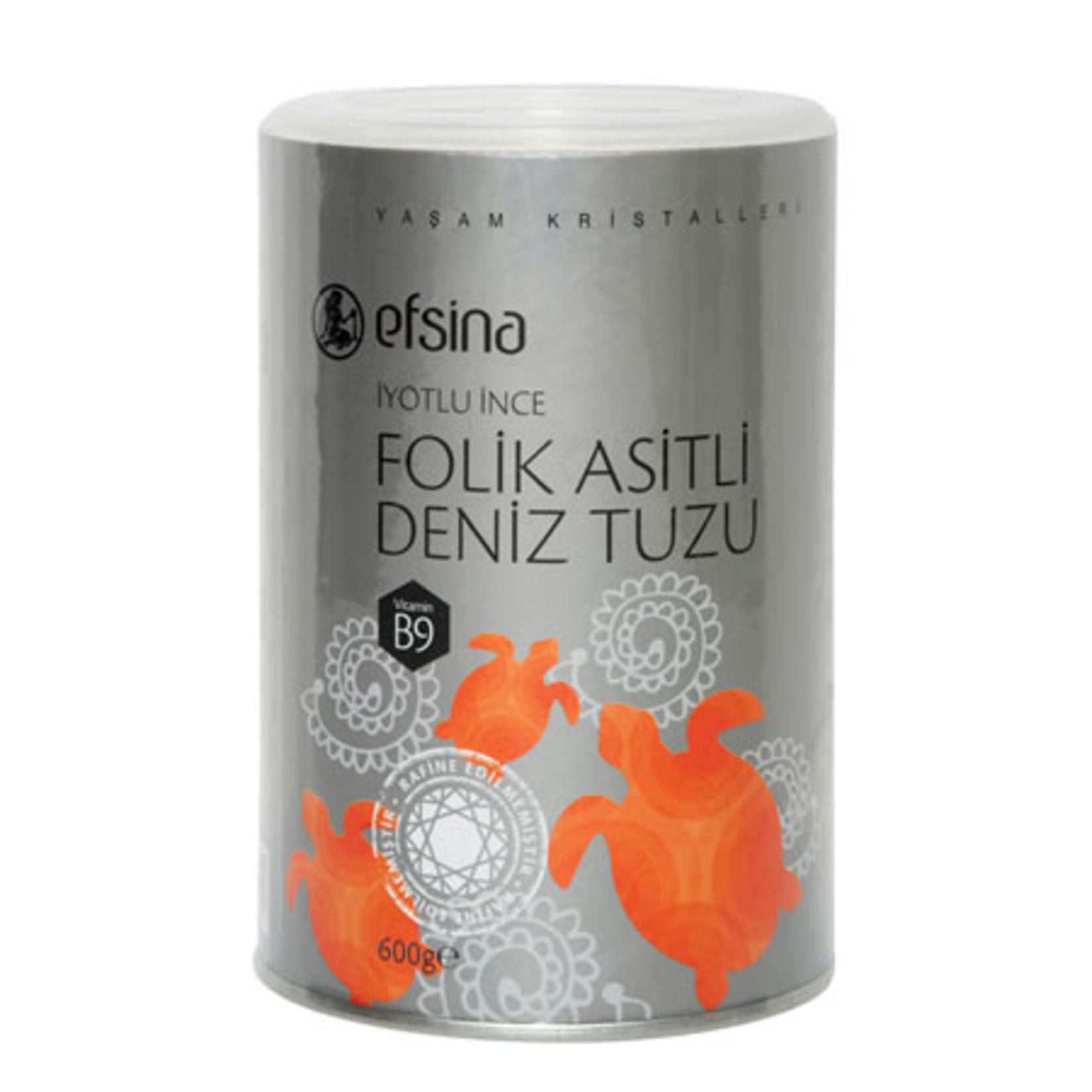 Efsina Folik Asitli Sea Salt is a high-quality table salt enriched with folic acid and potassium iodate, offering both flavor and added nutritional value for your everyday cooking.