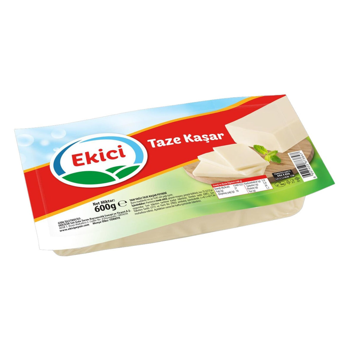 Bring the comforting taste of a Turkish breakfast table to your home with Ekici Full Fat Fresh Kasar Cheese.