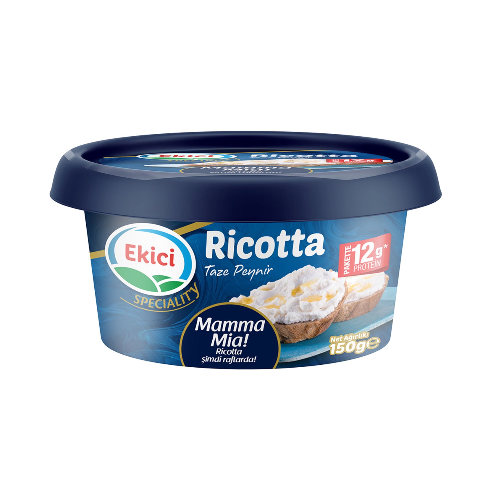 Ekici Ricotta is a soft, creamy whey cheese crafted by one of Türkiye’s trusted dairy brands.