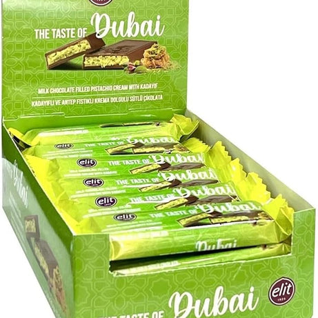 Elit Chocolate Kadayif and Pistachio Cream Filled Dubai Chocolate 1.05 oz (30g)