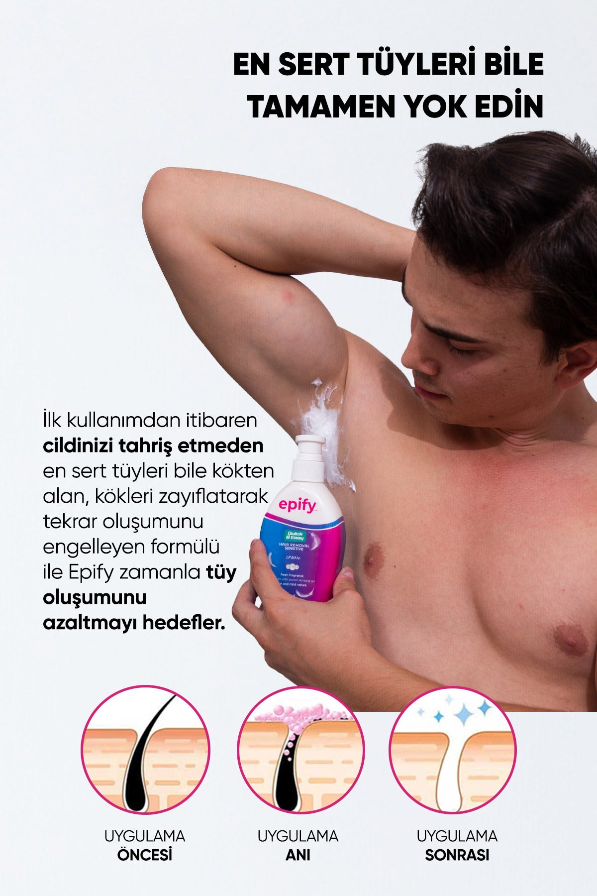 EPIFY Epify Hair Removal Cream is a practical solution for removing unwanted hair quickly and comfortably.