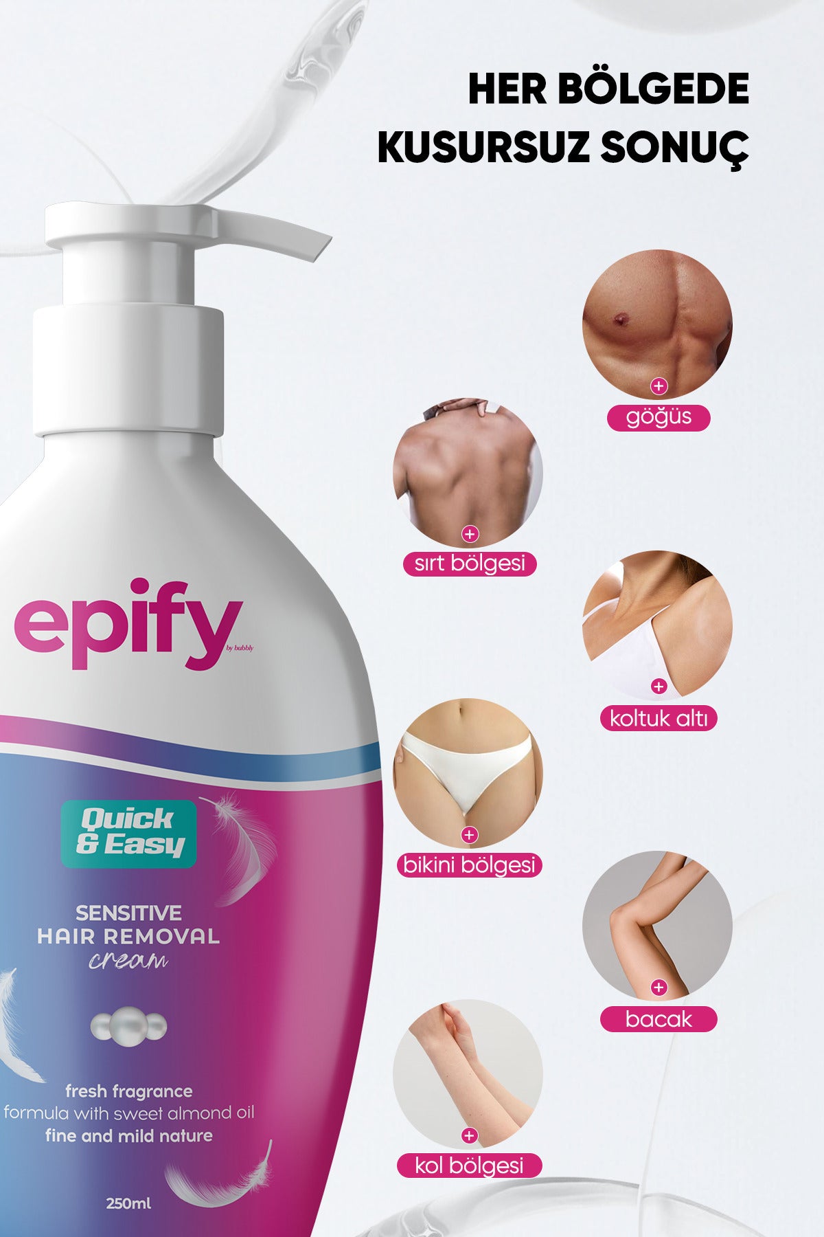 EPIFY Epify Hair Removal Cream is a practical solution for removing unwanted hair quickly and comfortably.