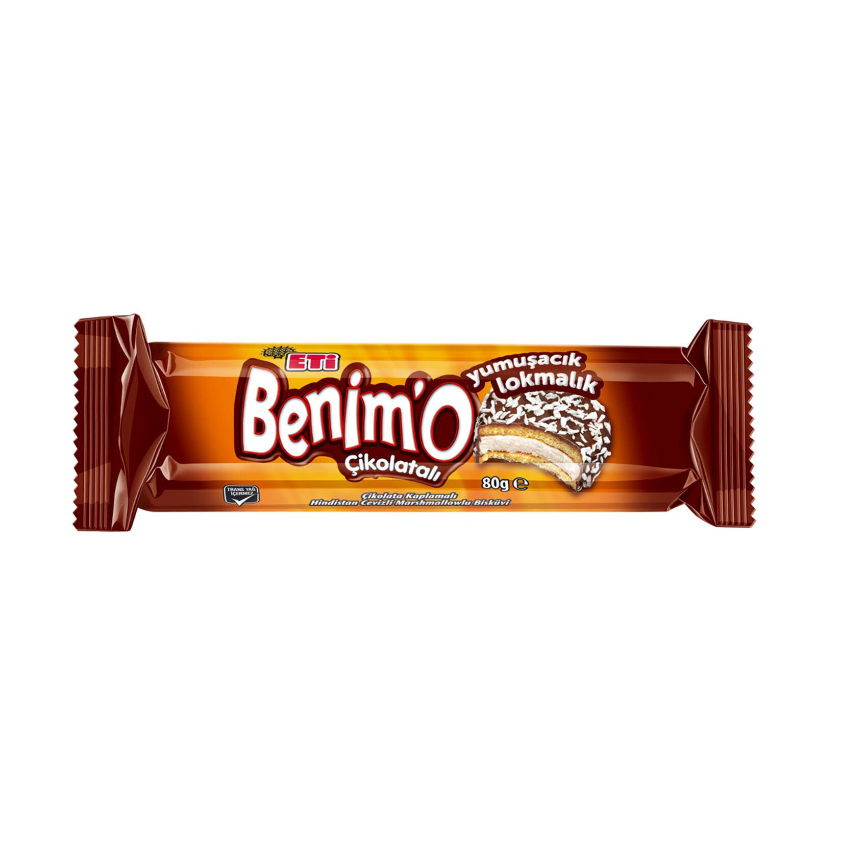 Eti Benimo Chocolate Covered Biscuit Bites bring together the perfect trio of fluffy marshmallow, rich chocolate, and crunchy biscuit in every bite-sized treat.