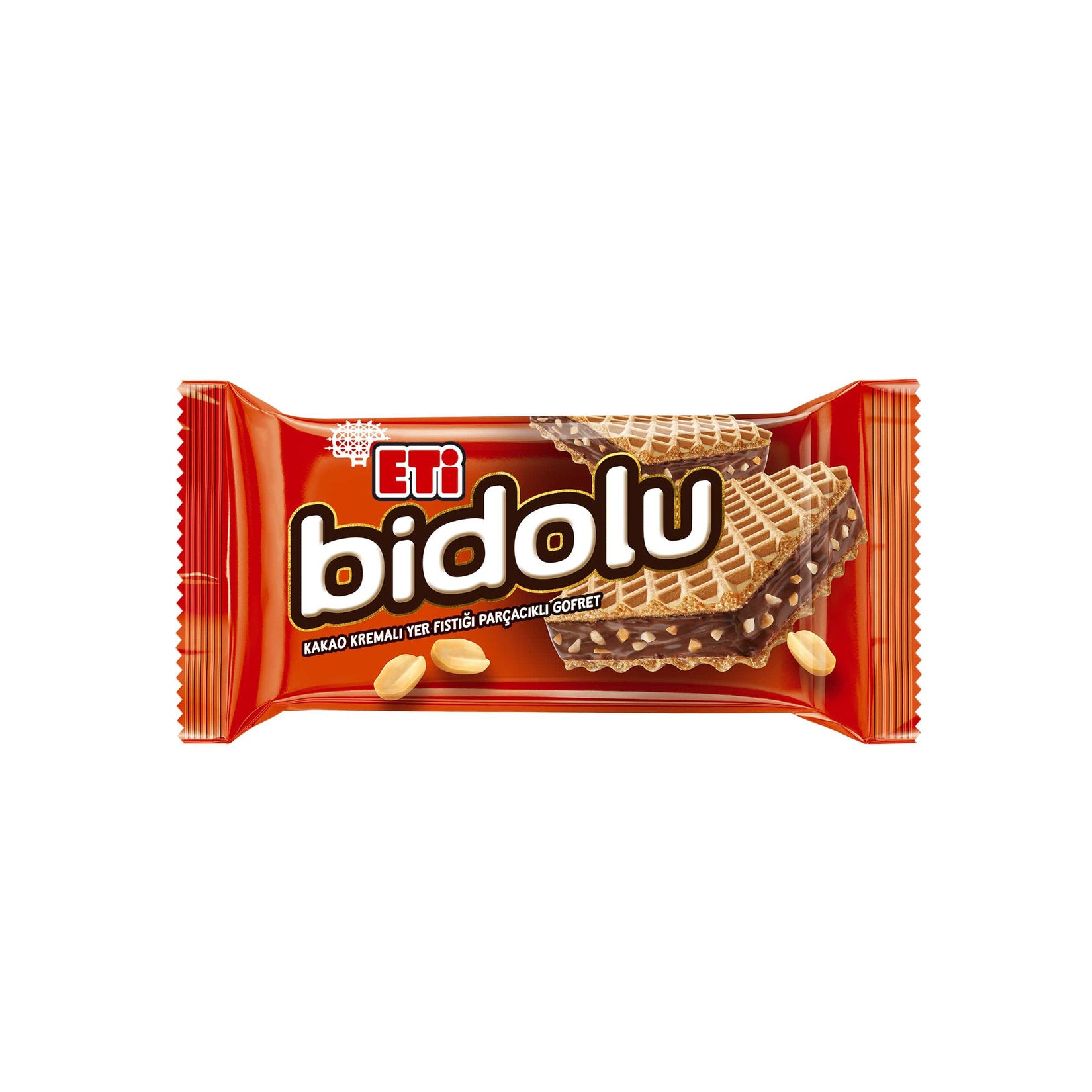 Eti Bidolu Cacao Cream Peanut Wafer delivers a delicious crunch with every bite.