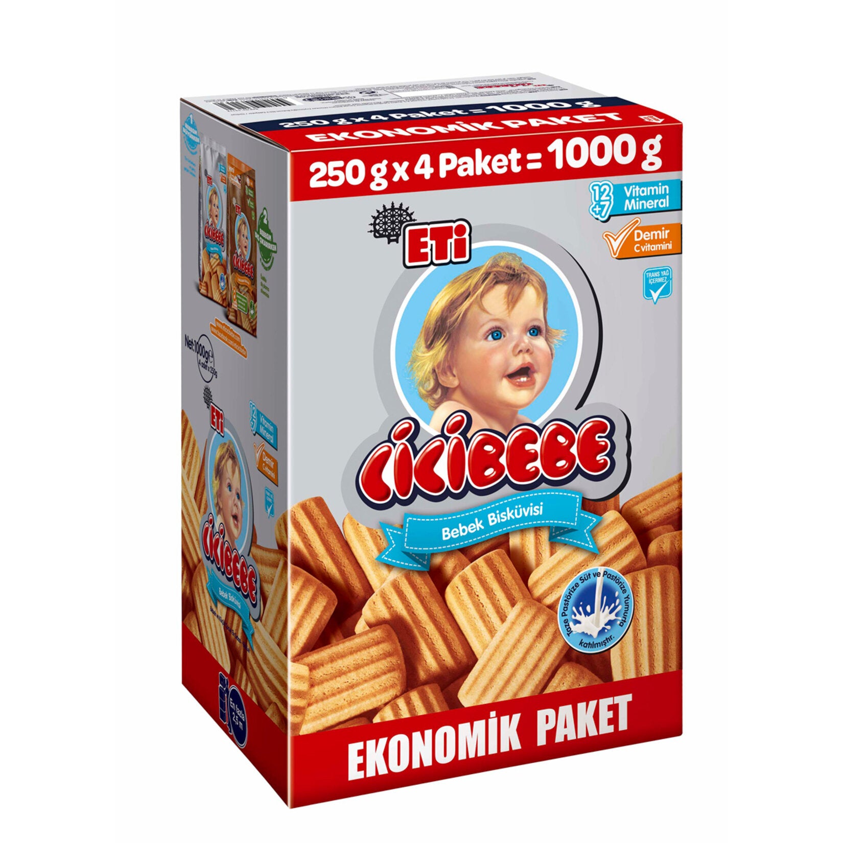 Eti Cicibebe Biscuit is one of the most loved classic baby-style biscuits from Türkiye.