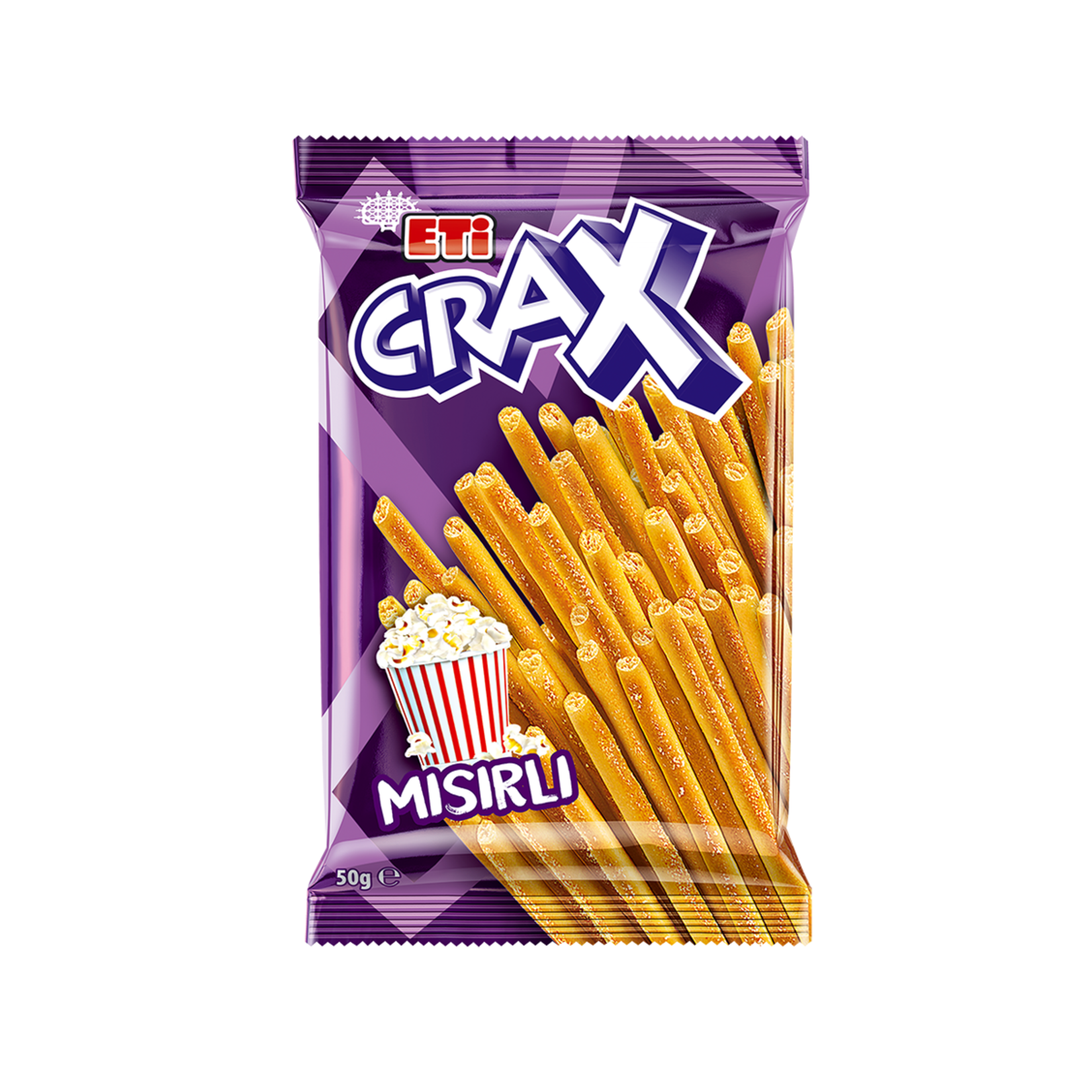 Eti Crax Popcorn Flavored Cracker brings the irresistible taste of buttery popcorn into a crunchy, b