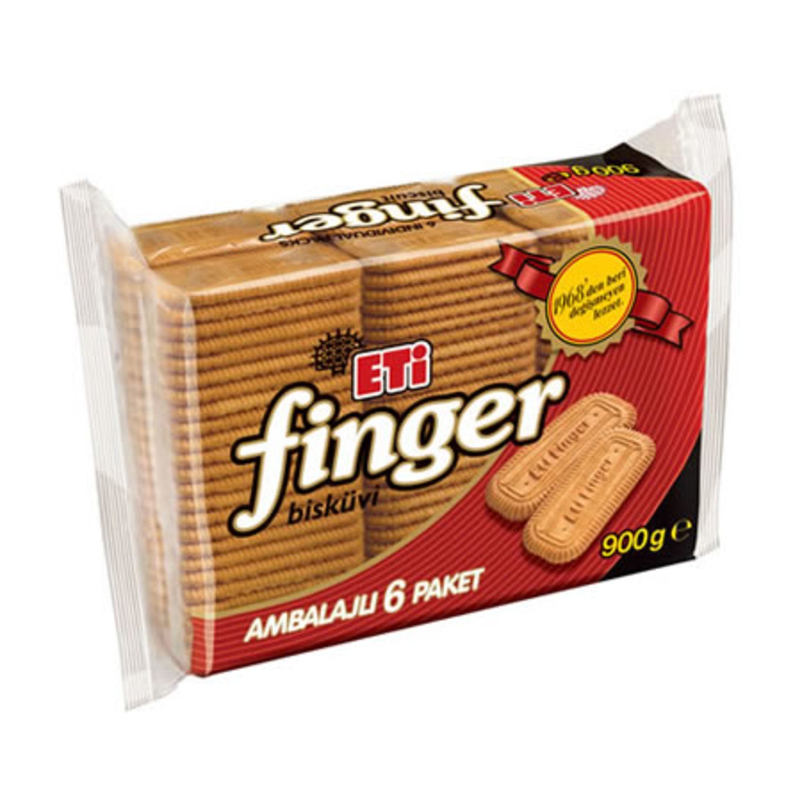 Eti Finger Biscuit is a classic Turkish tea-time favorite made with premium wheat flour and a light, crispy texture.