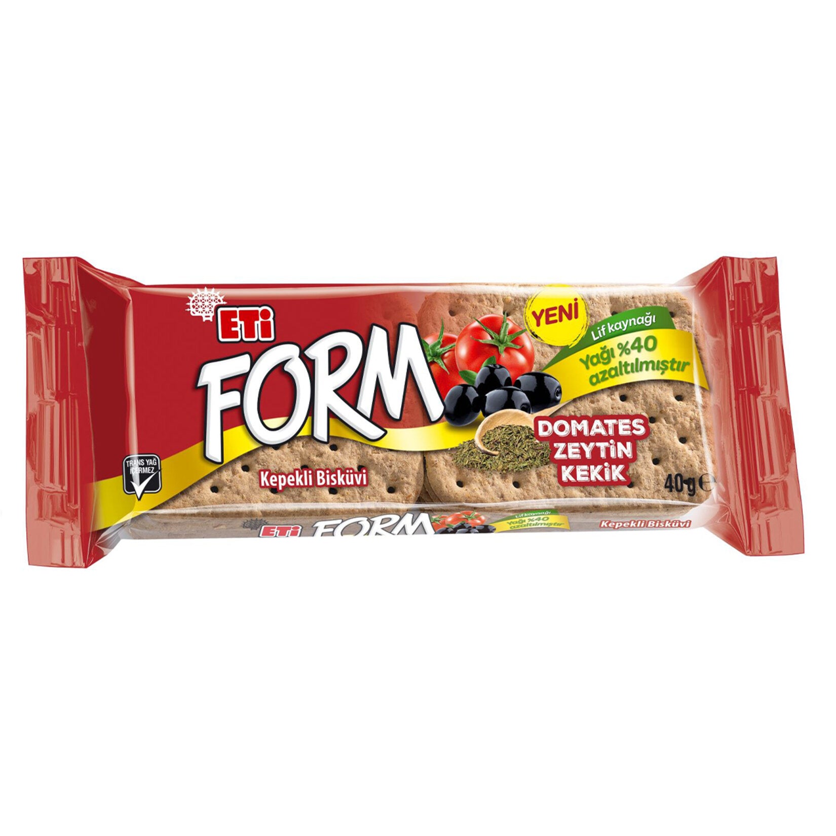 Eti Form Tomato Olive and Thyme Biscuit front packaging