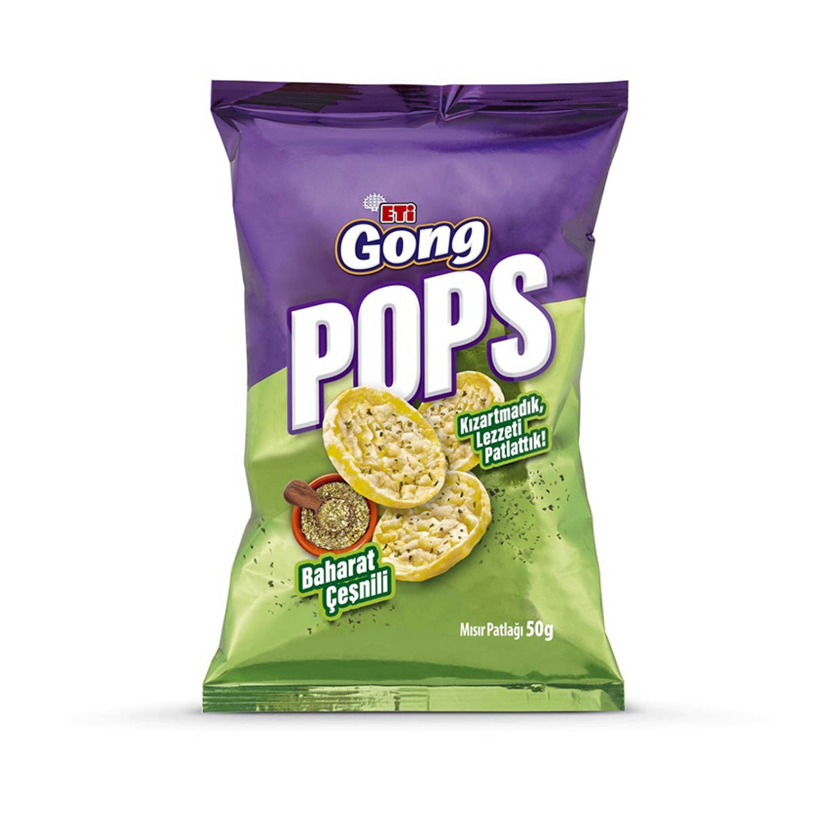 Eti Gong Pops Spicy Corn Snack brings bold flavor and crispy texture together in a fun, bite-sized snack.