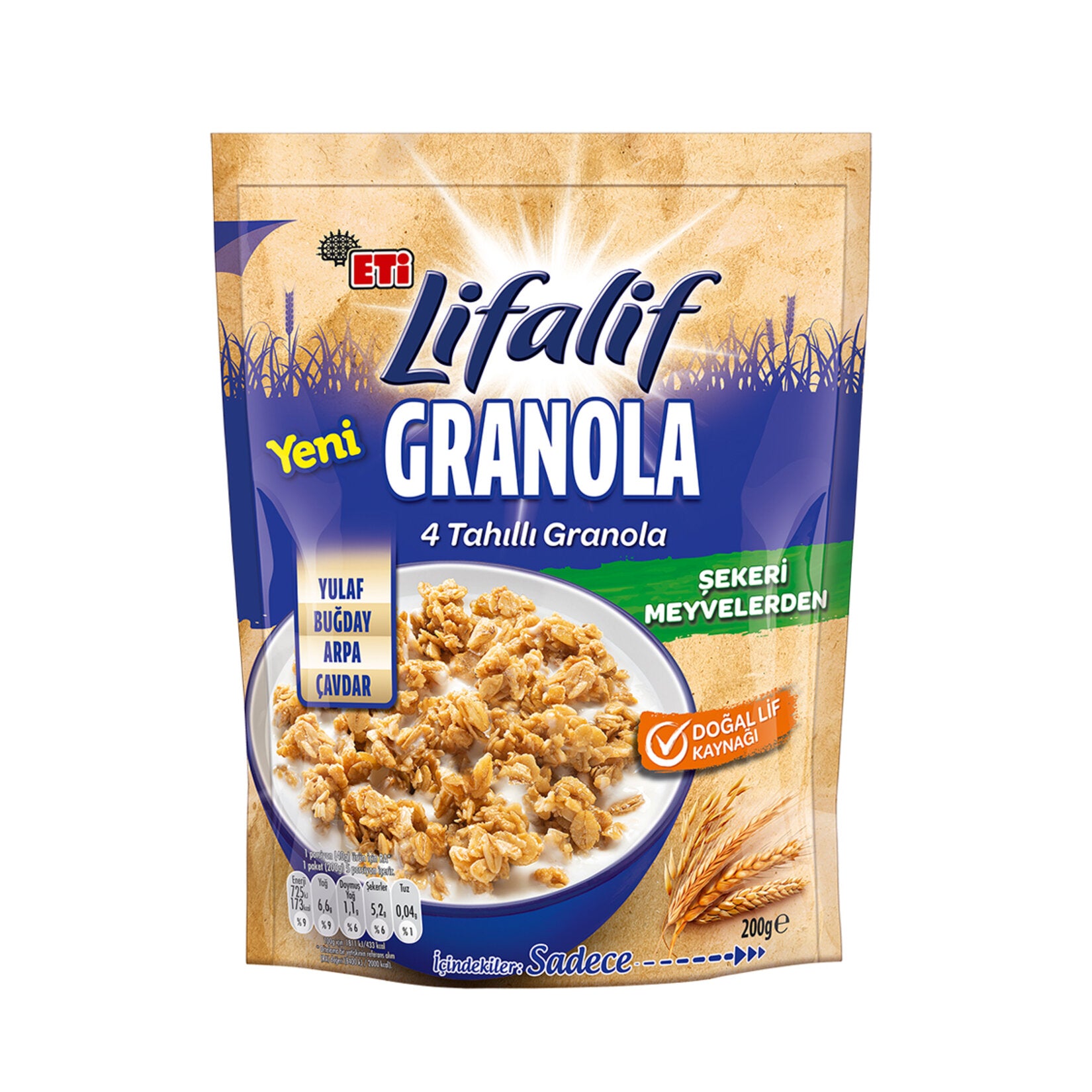 Start your morning with the wholesome taste of Lifalif 4 Grain Granola, a delicious blend of carefully selected grains and natural sweetness.