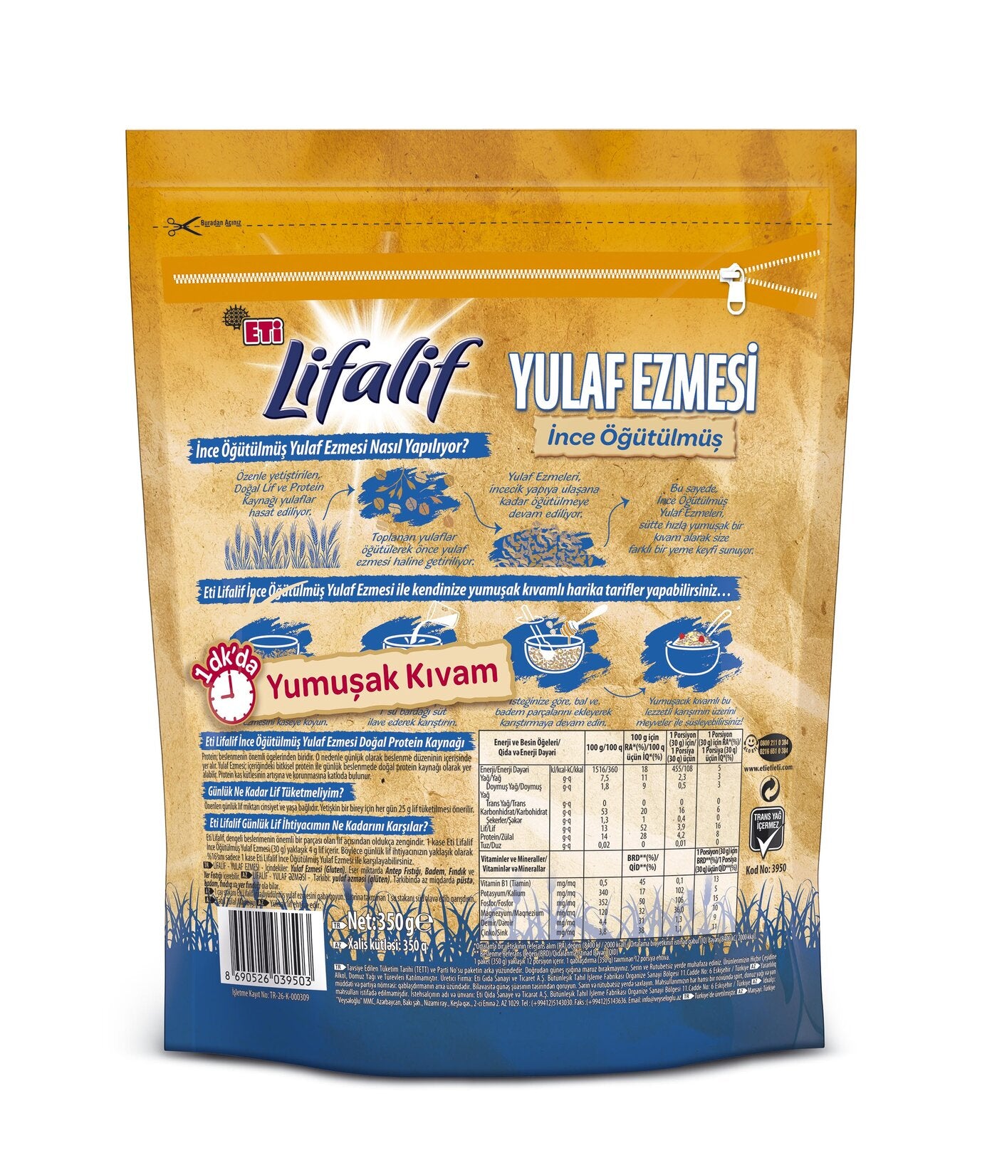 Lifalif Finely Milled Oat Flakes bring a wholesome and practical start to your day.