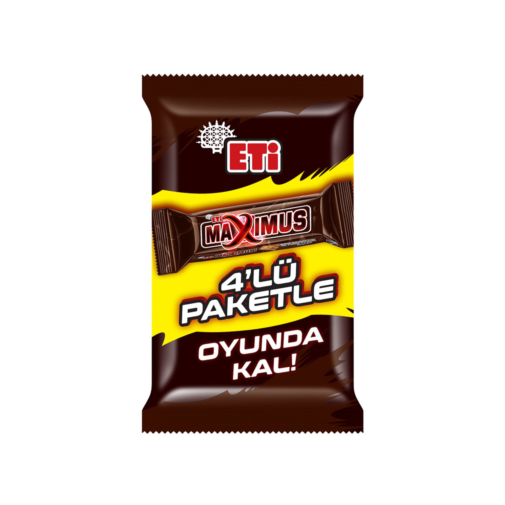 Eti Maximus Peanut Caramel Nougat Bar delivers a rich, layered taste experience with crunchy peanuts, smooth caramel, and soft nougat, all coated in delicious milk chocolate.