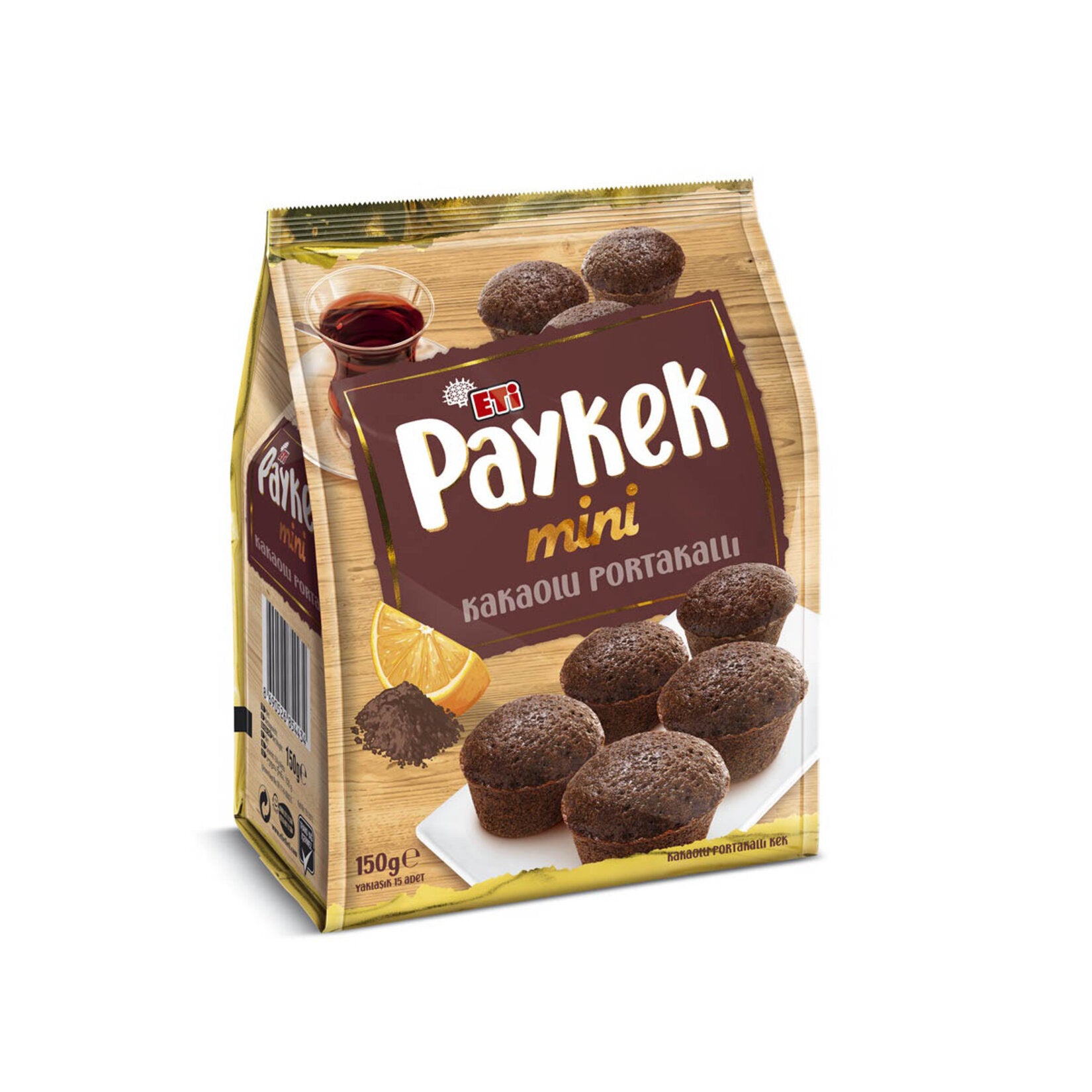 Eti Paykek Mini Cacao Orange Cake brings the rich taste of chocolate and the zesty flavor of orange 