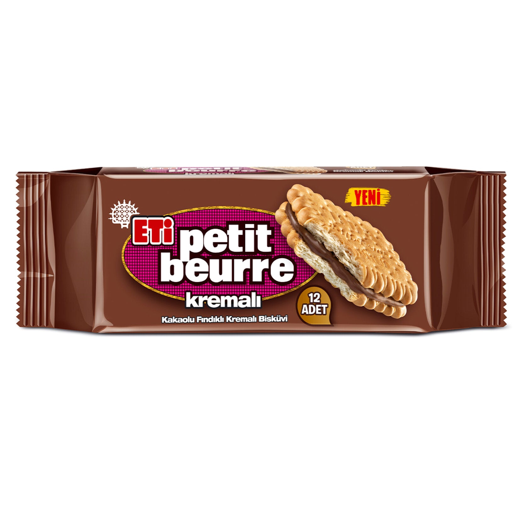 Eti Petit Beurre Cocoa Cream Biscuit brings the nostalgic taste of Türkiye’s classic tea-time favorite to your home.