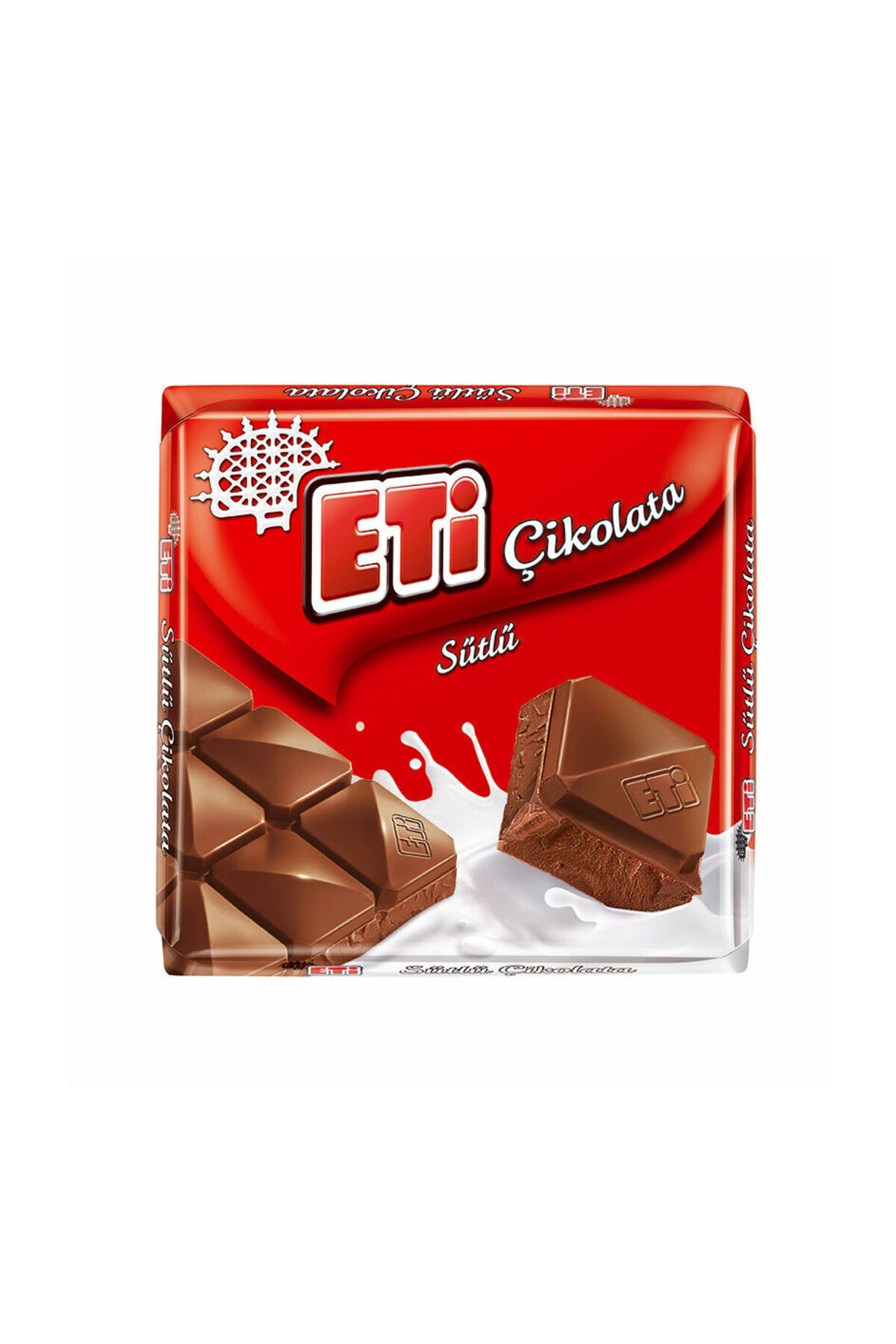 Enjoy the smooth taste of Eti Sutlu Kare Milk Chocolate, a classic square milk chocolate bar crafted by one of Türkiye’s most loved brands.