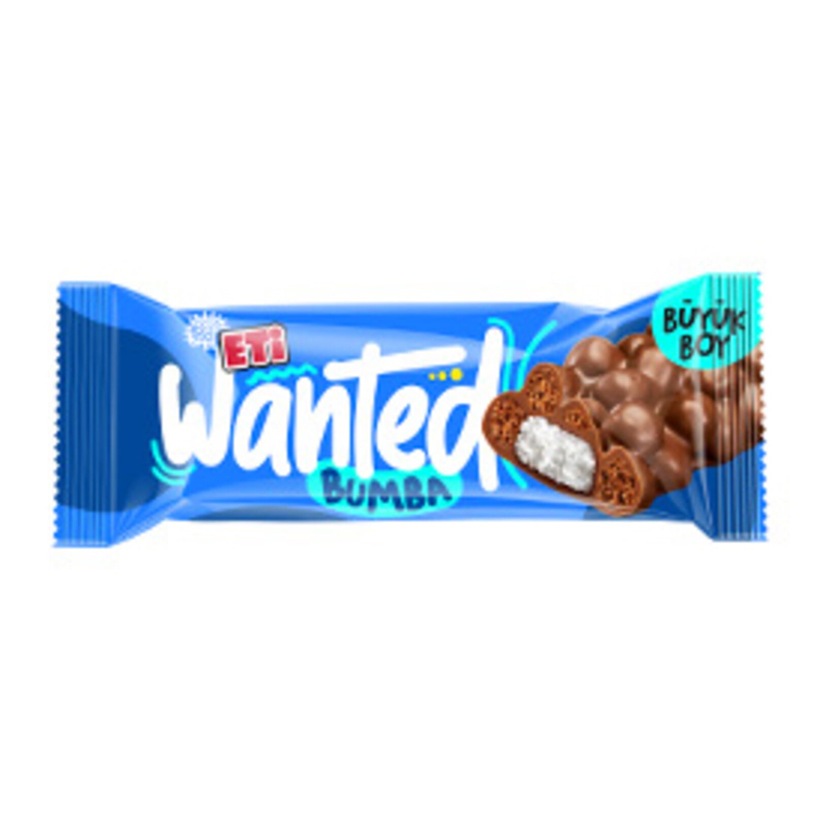 Eti Wanted Bumba Chocolate Bar delivers a bold mix of flavors and textures in every bite. Coated in 