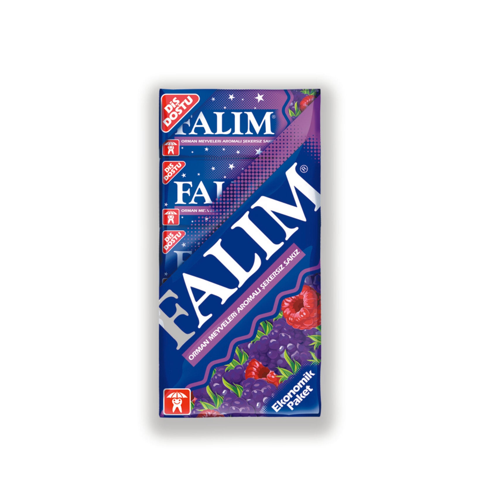 Falim Forest Fruit Gum offers a refreshing burst of fruity flavor in every chew.