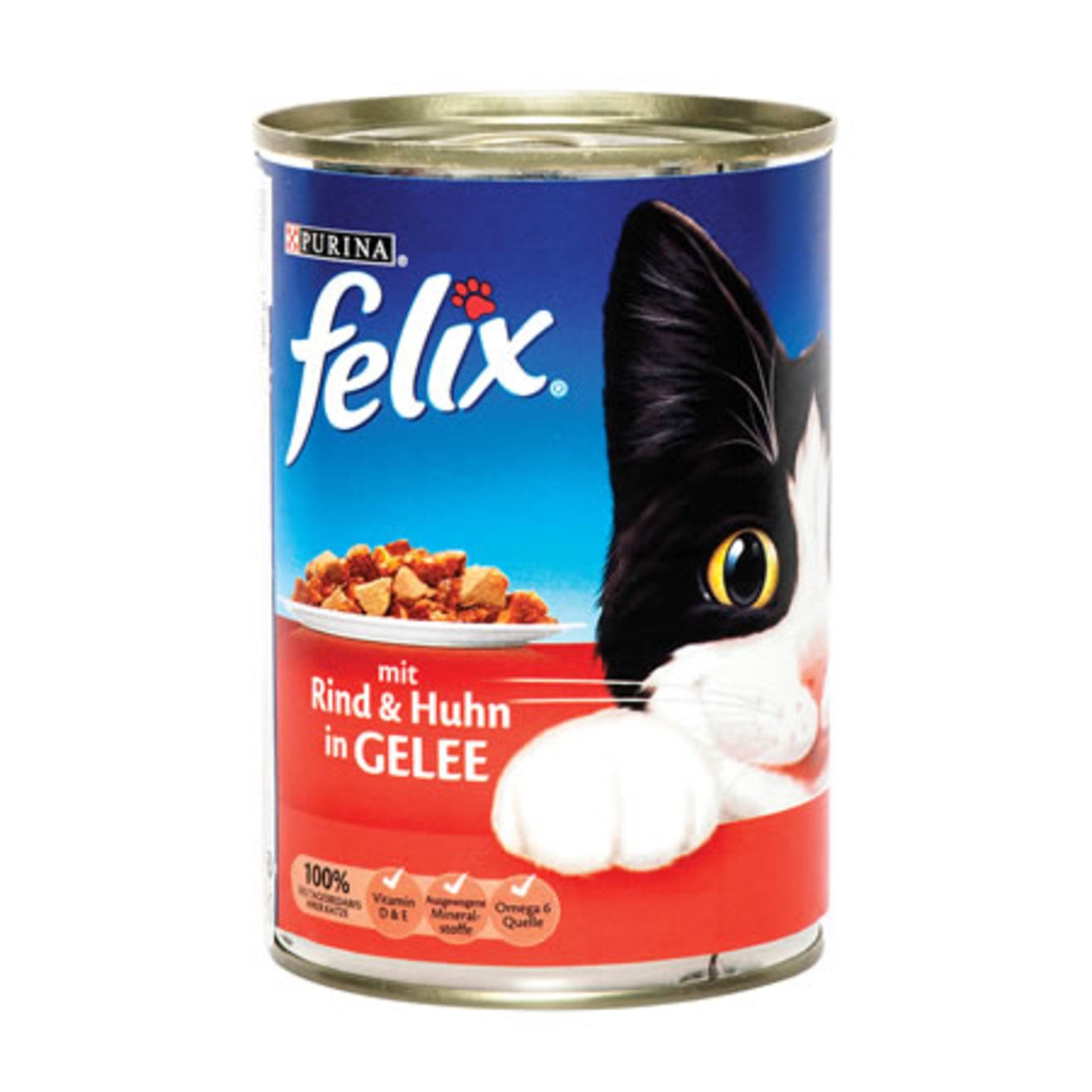 Felix Meat Canned Cat Food 400 g is a complete wet food option designed to provide balanced daily nutrition for adult cats.