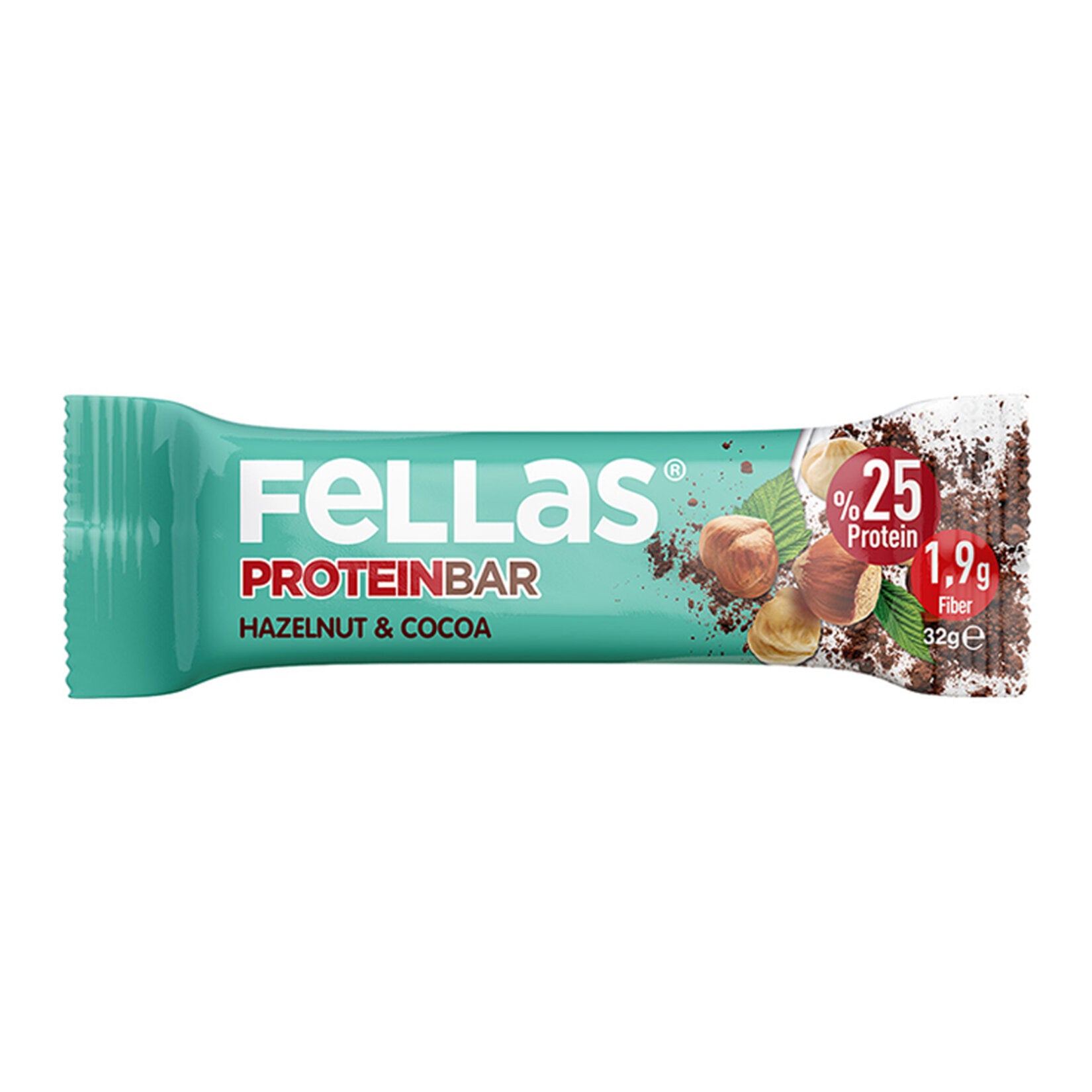 Fellas Optimum Findikli & Kakaolu Protein Bar combines the natural sweetness of dates with rich cocoa and crunchy hazelnuts for a satisfying on-the-go snack.