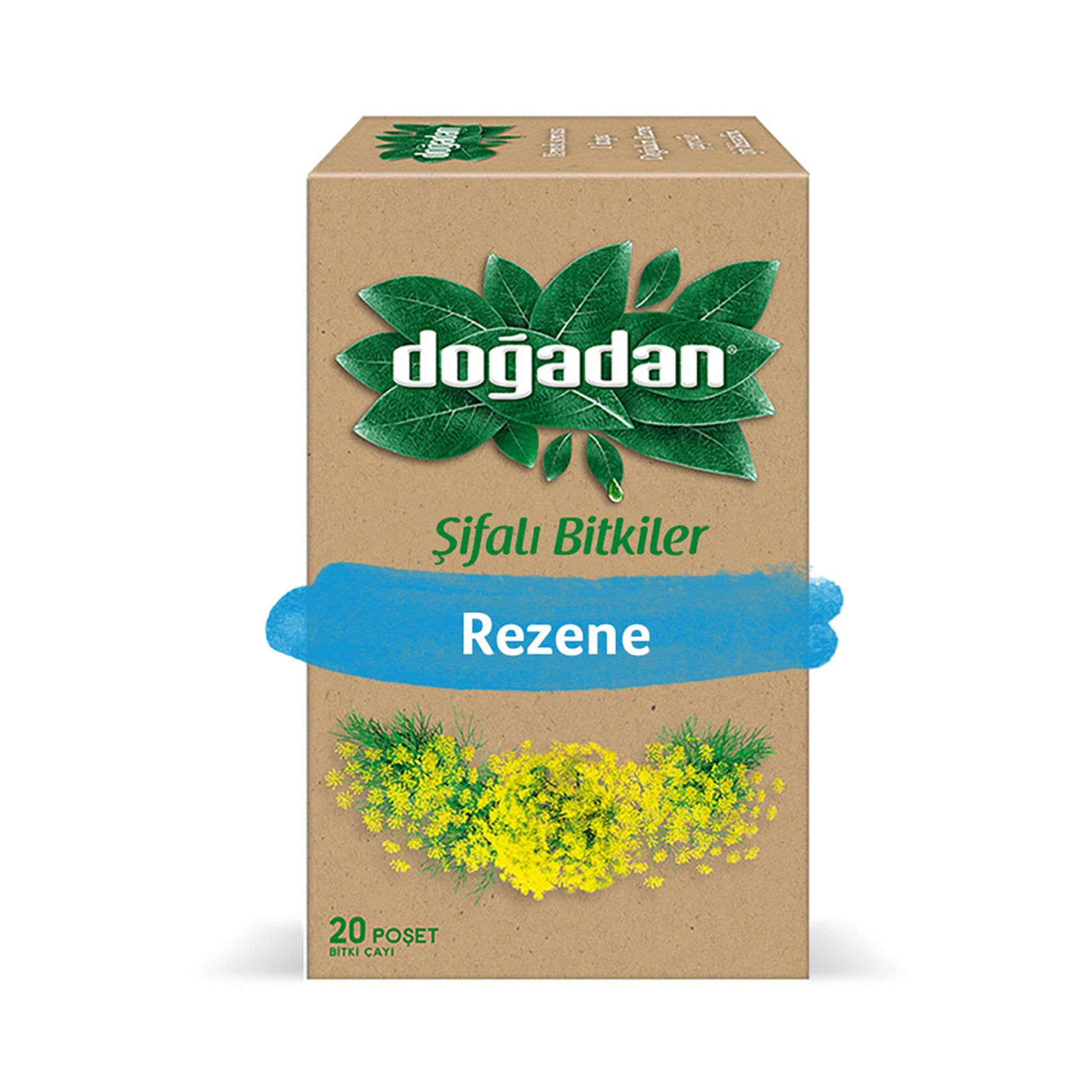 Dogadan Fennel Tea- herbal tea packaging on a white background