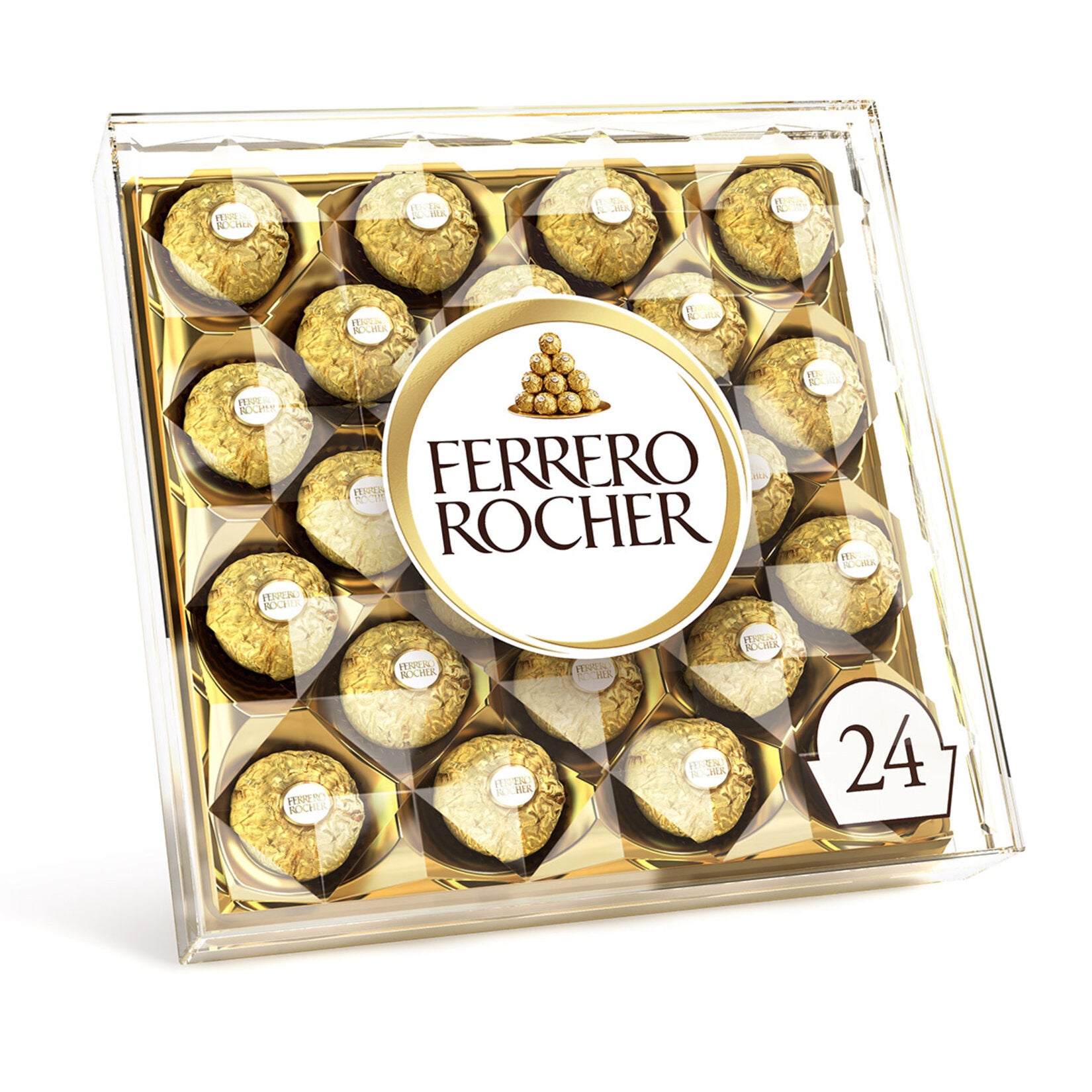 Ferrero Rocher T24 Milk Chocolate Hazelnut Pralines bring a touch of elegance to any occasion. Each 