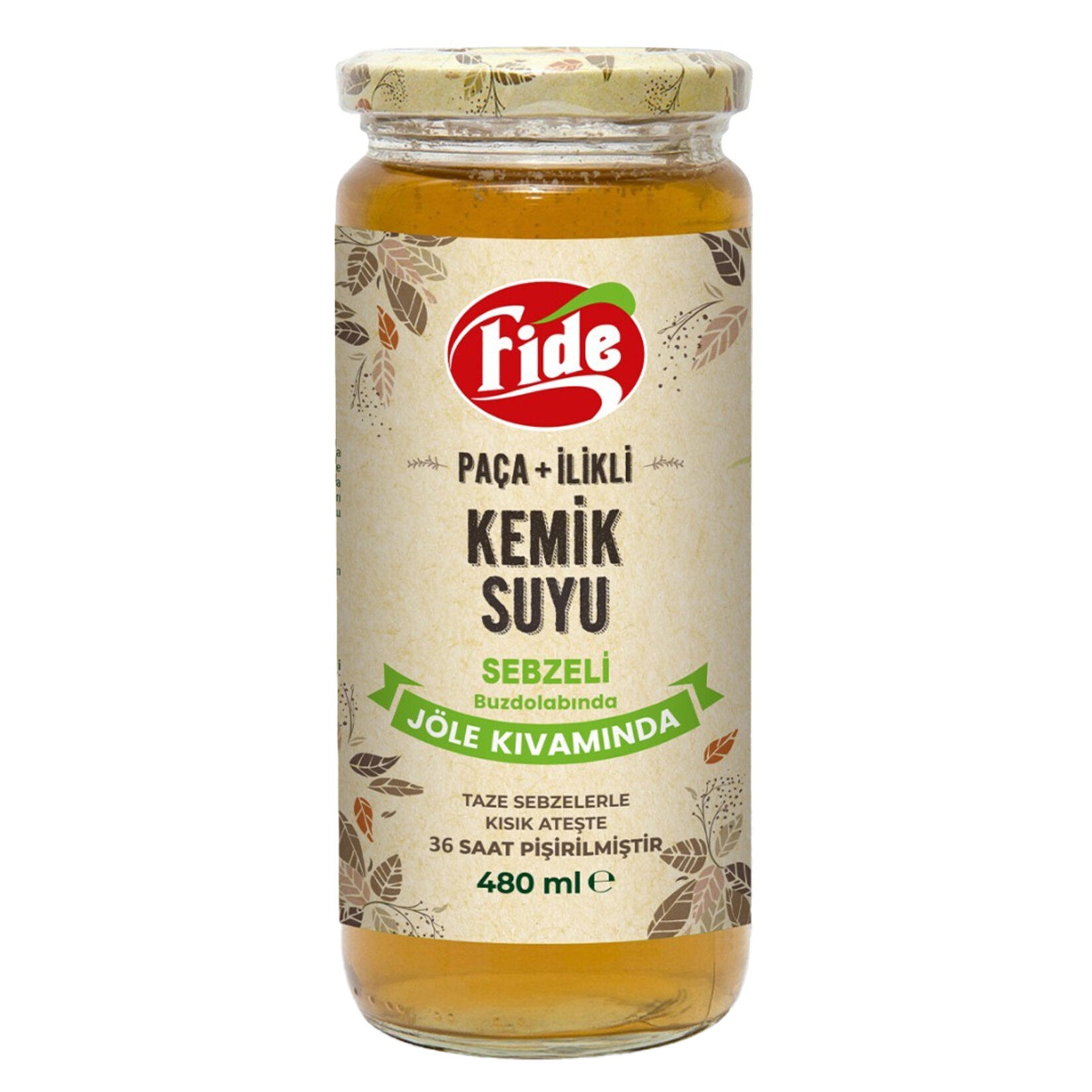 Fide Paca + Ilikli Marrow Bone Broth Vegetable Jelly is a rich, traditional-style broth made from marrow beef shank bones and beef trotters, slowly prepared for deep flavor and natural gelatin texture.