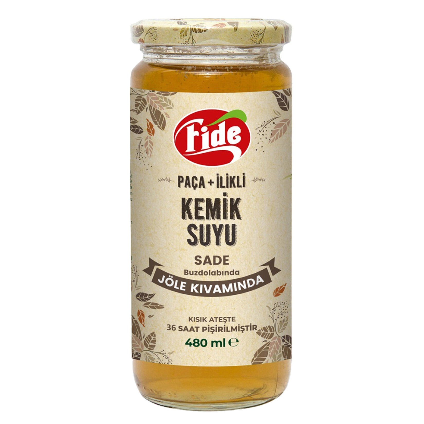 Fide Paca + Marrow Bone Broth Jelly is a traditional Turkish-style bone broth made from marrow-rich beef shank bones and beef trotters, slowly simmered to extract deep flavor and natural collagen.