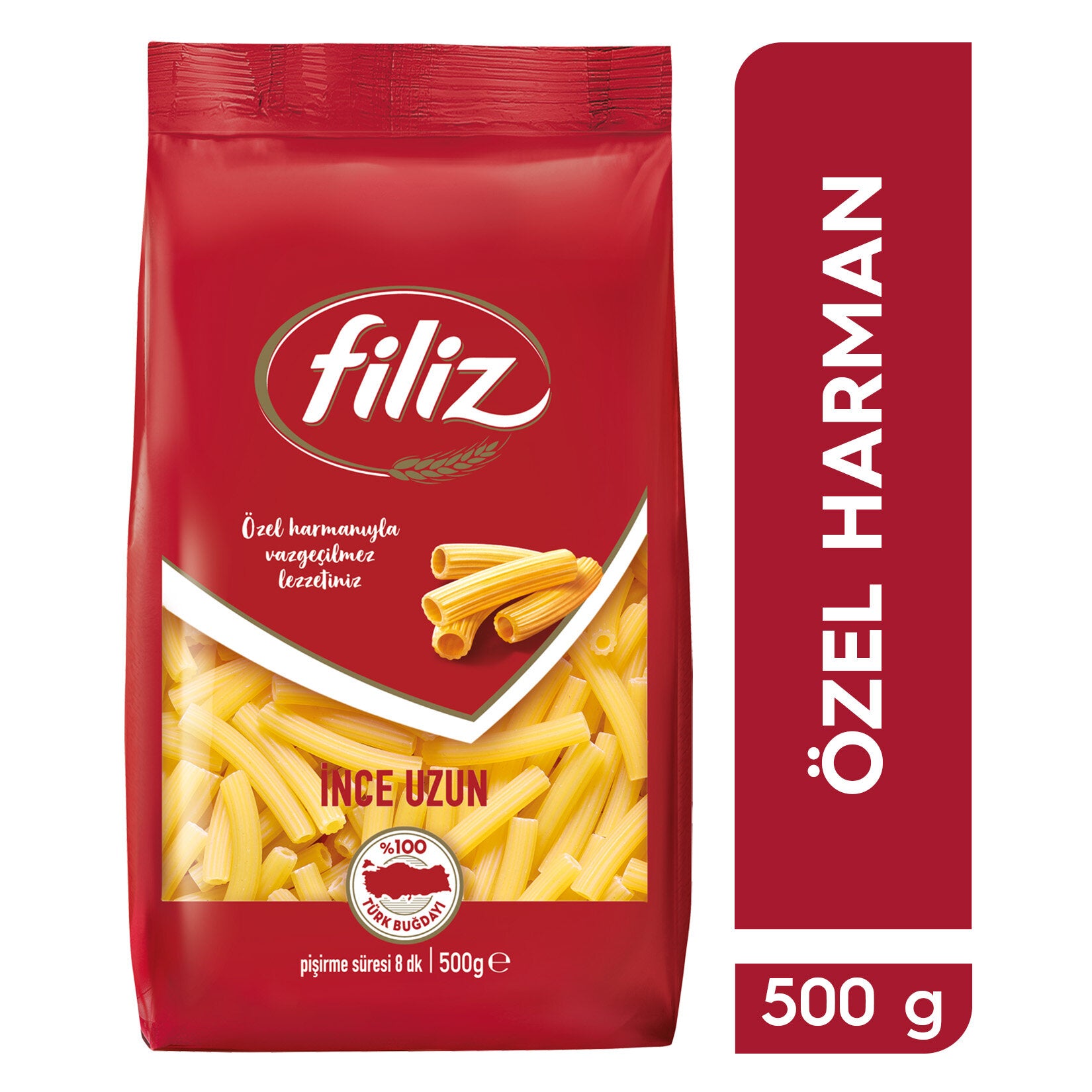 Bring the taste of Türkiye to your table with Filiz Ince Uzun Pasta, a classic long and thin pasta made from high-quality durum wheat semolina.