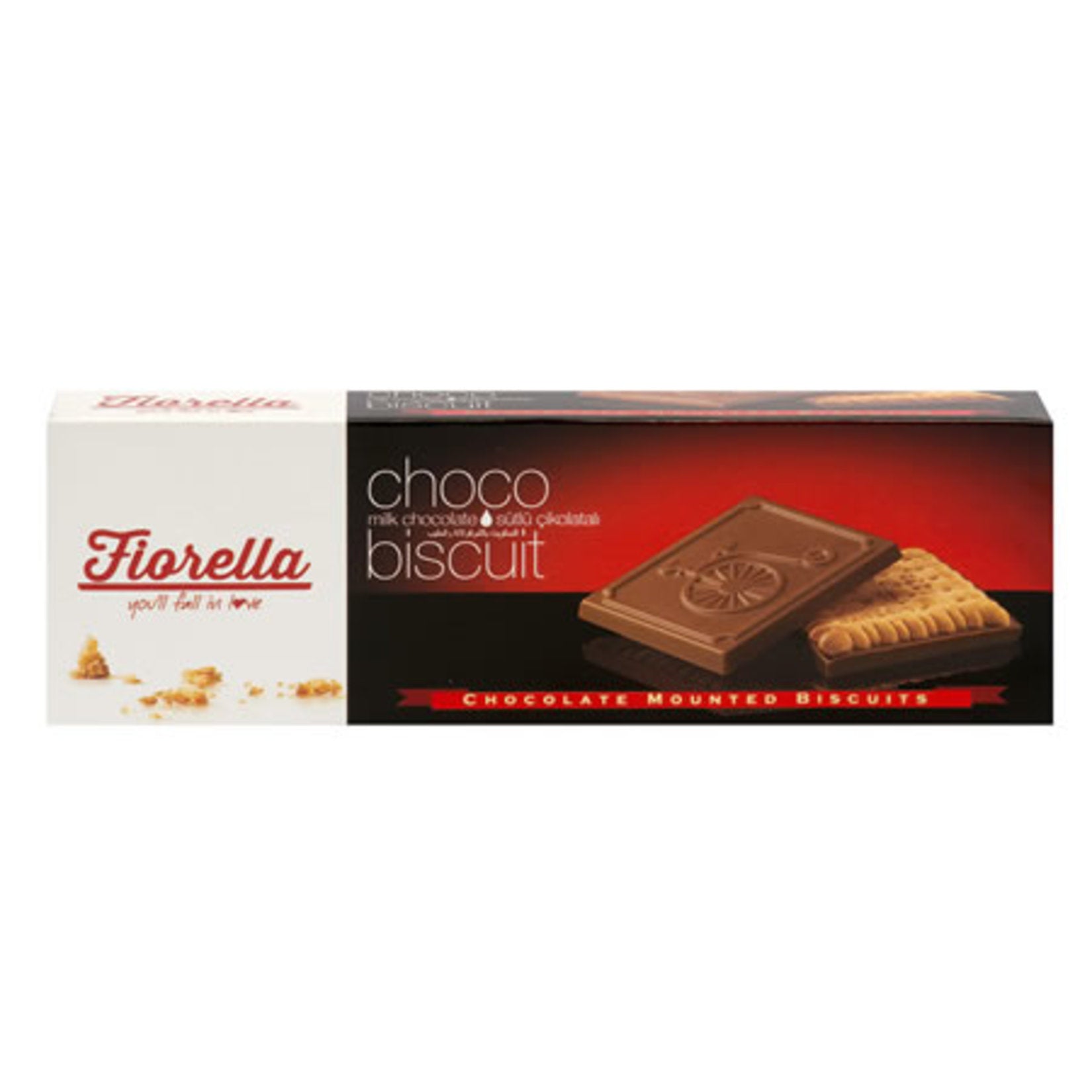 Fiorella Milk Chocolate Biscuit combines a crisp golden biscuit with a generous coating of smooth milk chocolate for a perfectly balanced sweet snack.