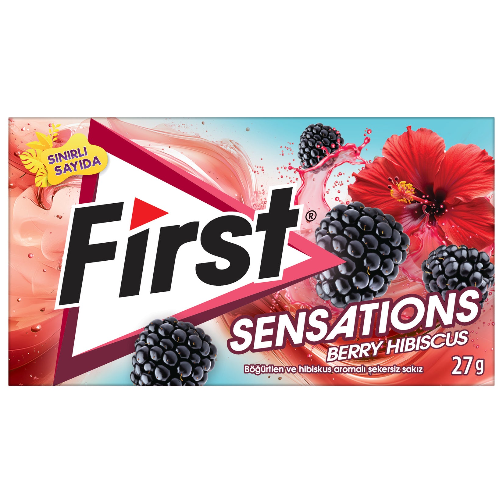 First Sensations Berry Hibiscus Gum delivers a refreshing burst of berry and hibiscus flavor in every chew.