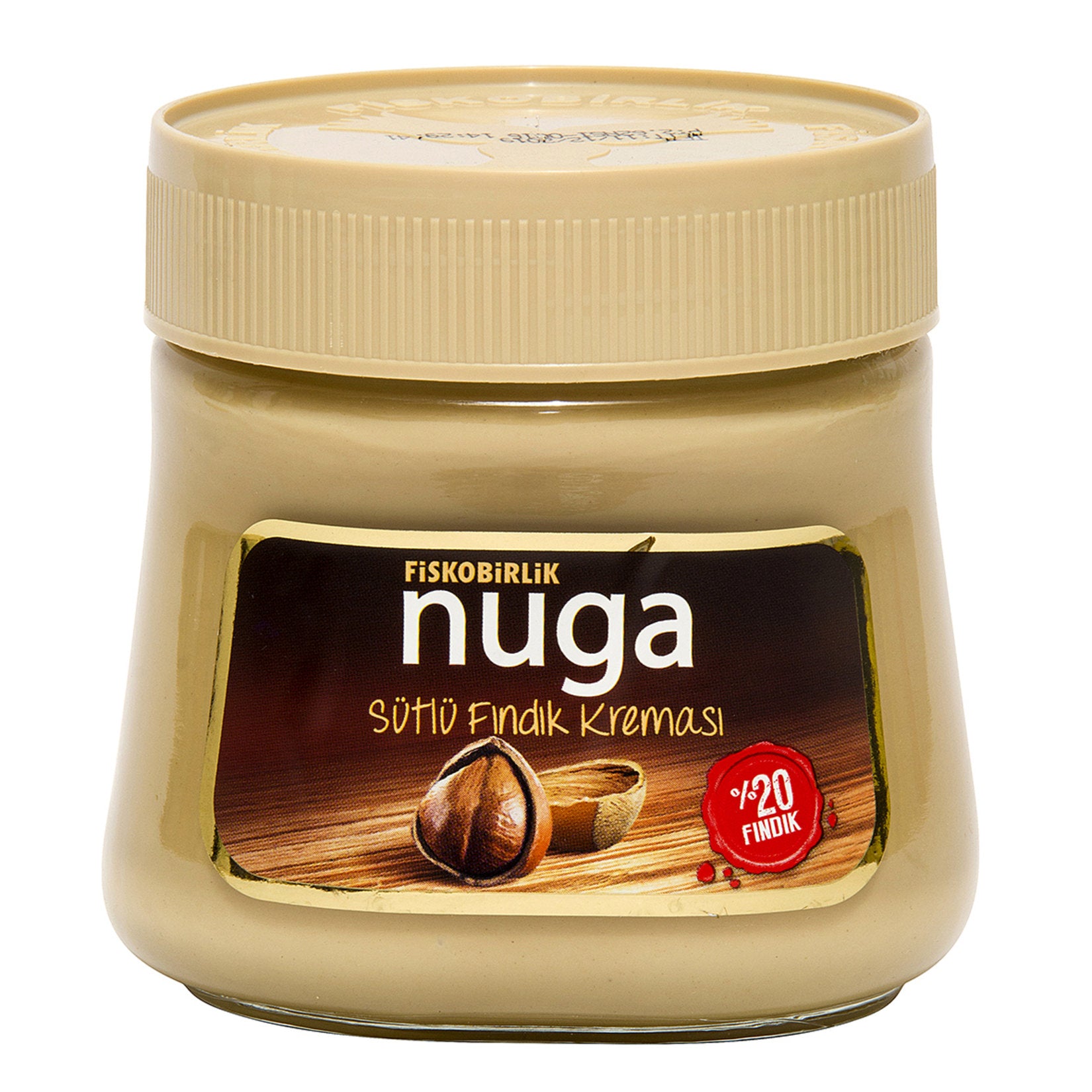 Fiskobirlik Nuga Milk Hazelnut Cream is a rich and creamy Turkish breakfast spread made with carefully selected hazelnuts and milk.