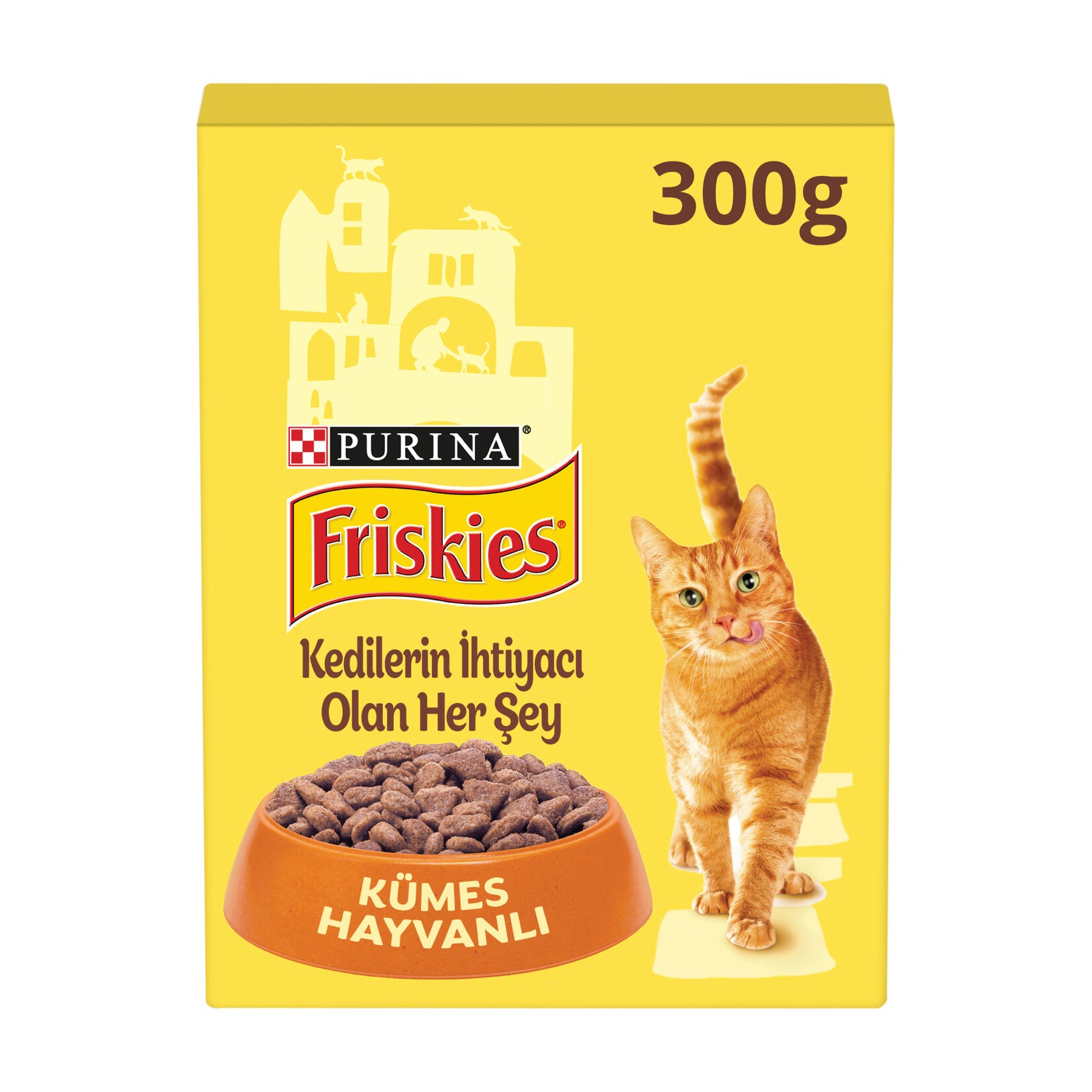 Friskies Adult Poultry Dry Cat Food is a complete and balanced dry food formulated for adult cats.