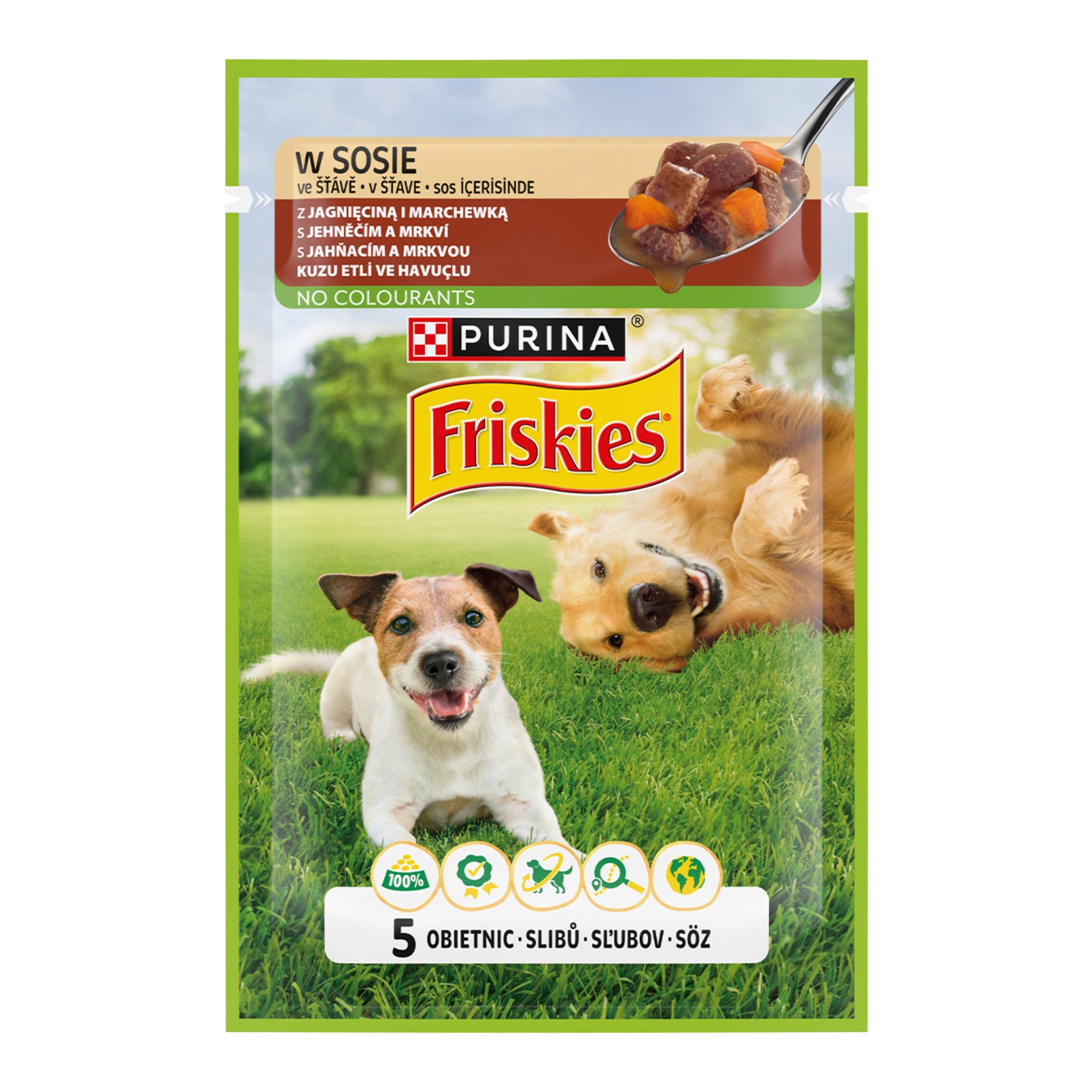 Friskies Lamb & Carrot Wet Dog Food is a complete and balanced meal formulated to support your dog’s daily nutritional needs.