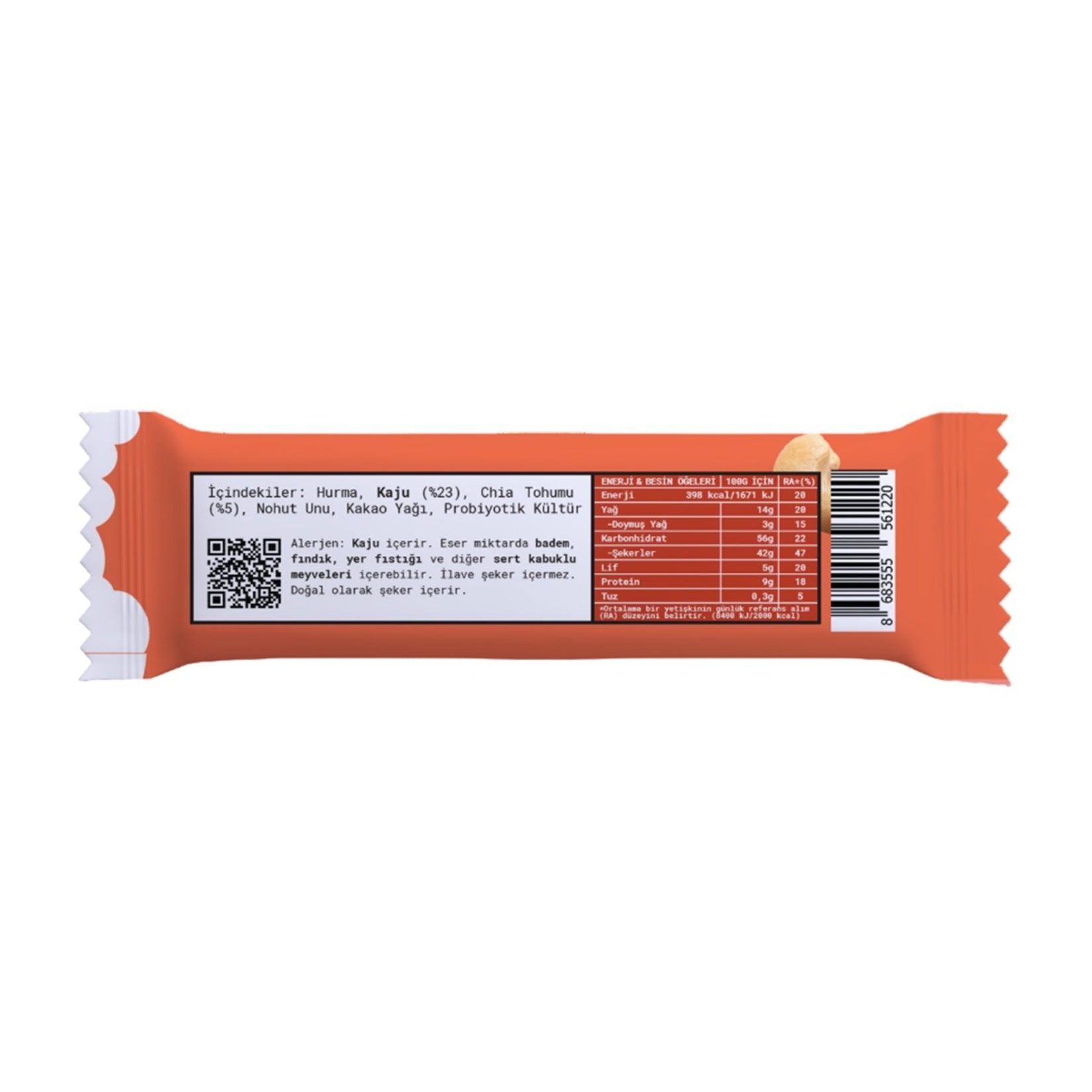 Fropie Cashew & Chia Probiotic Bar is a wholesome snack made with simple, plant-based ingredients.