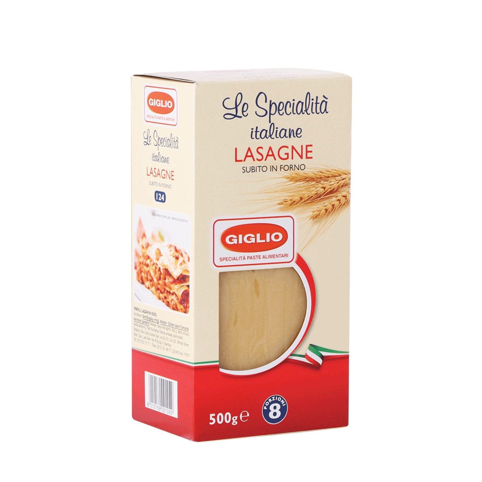 Bring the taste of Italian-inspired Turkish cuisine to your kitchen with Giglio Lasagna.