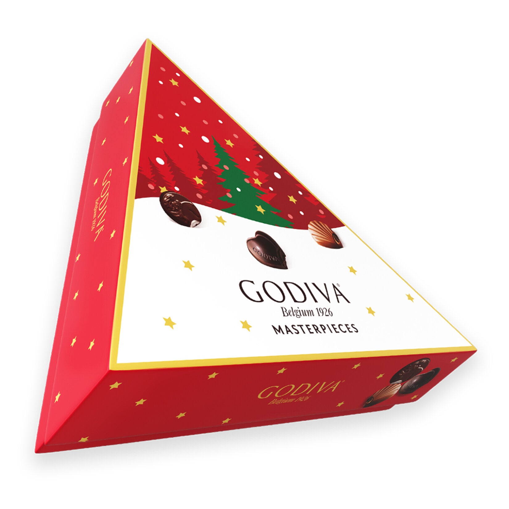 Celebrate the season with the Godiva Masterpieces New Year Chocolate Gift Box, a luxurious assortment of premium Belgian chocolates.