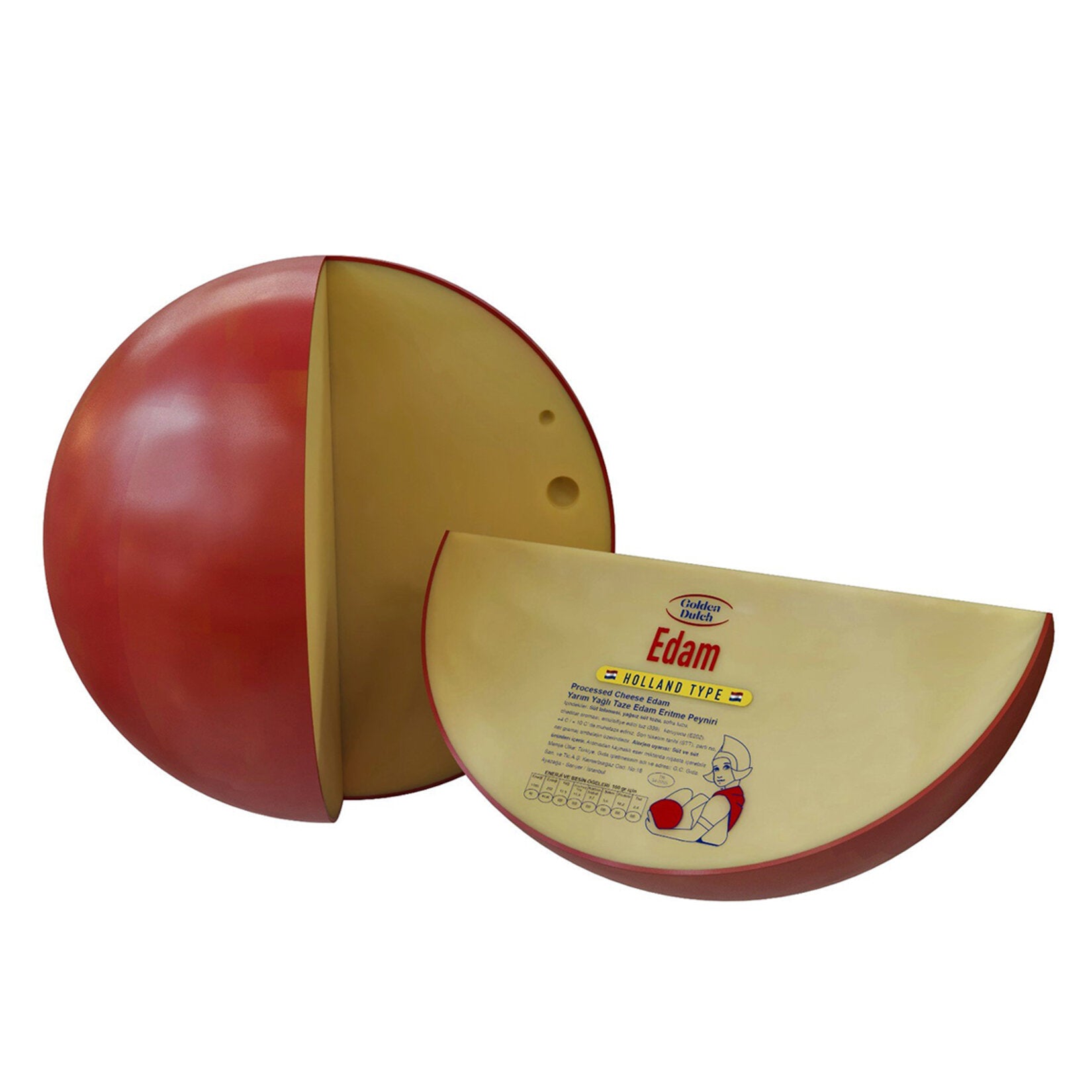 Golden Dutch Trakya Ciftligi Edam Semi-Hard Cheese brings the smooth, mild character of classic Edam cheese to your breakfast table and favorite recipes.