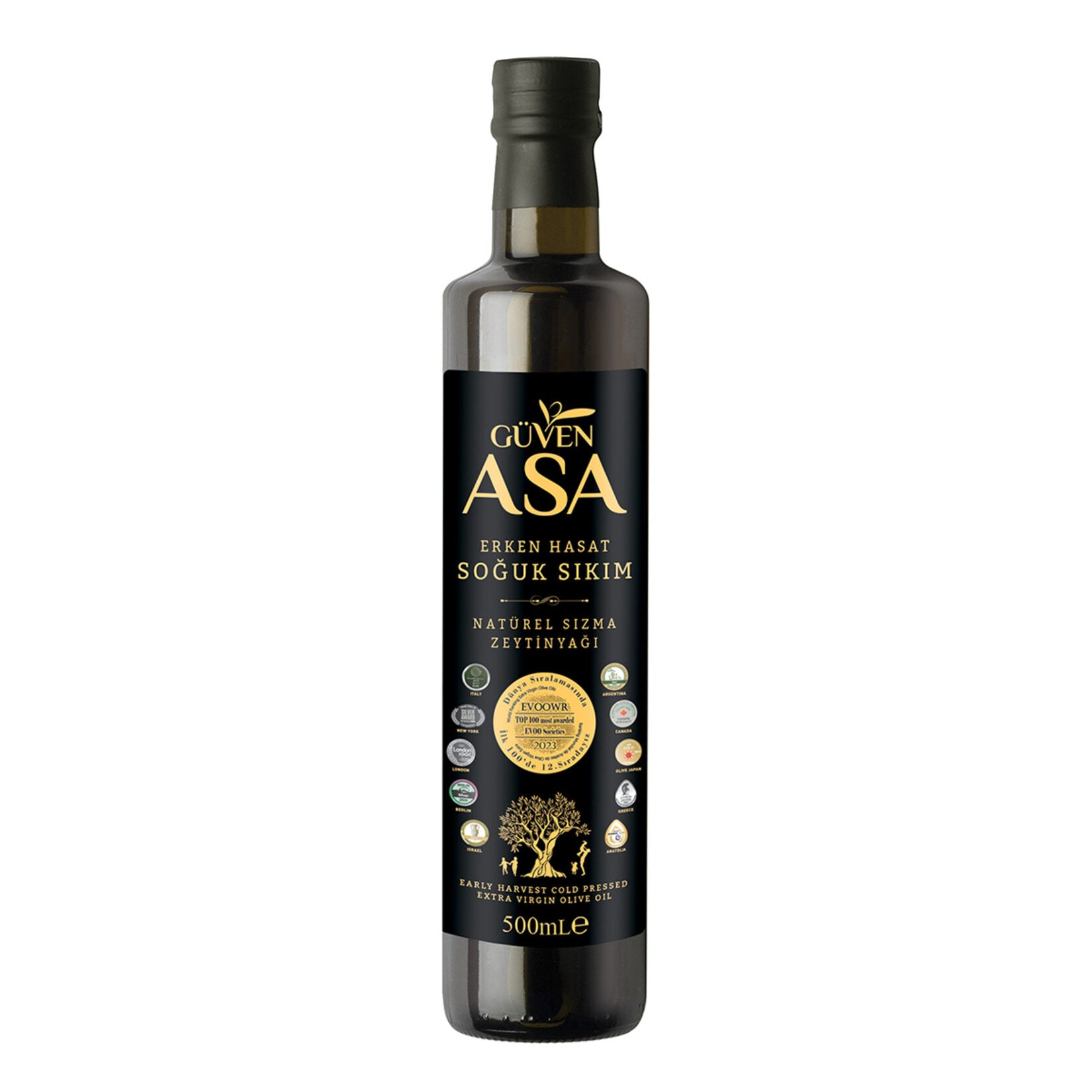 Guven Asa Extra Virgin Olive Oil Early Harvest Cold Pressed is a premium-quality olive oil made from early-harvest olives using traditional cold-press techniques.