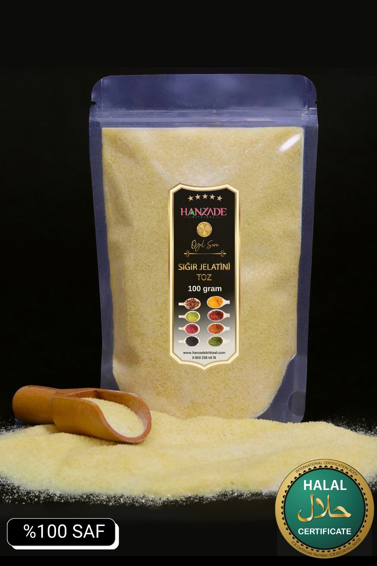 Hanzade Bitkisel Powdered Beef Gelatin is crafted to help you achieve the perfect texture in both sweet and savory recipes.