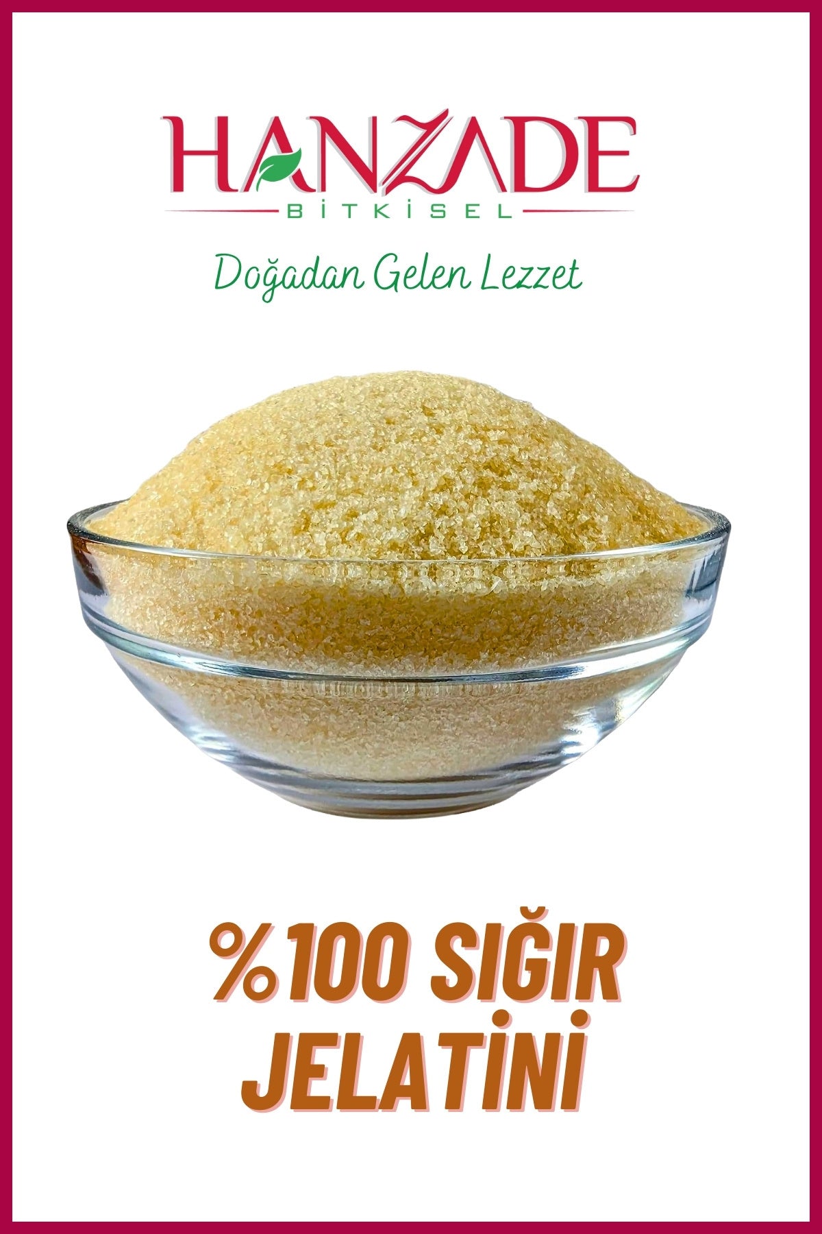 Hanzade Bitkisel Powdered Beef Gelatin is crafted to help you achieve the perfect texture in both sweet and savory recipes.