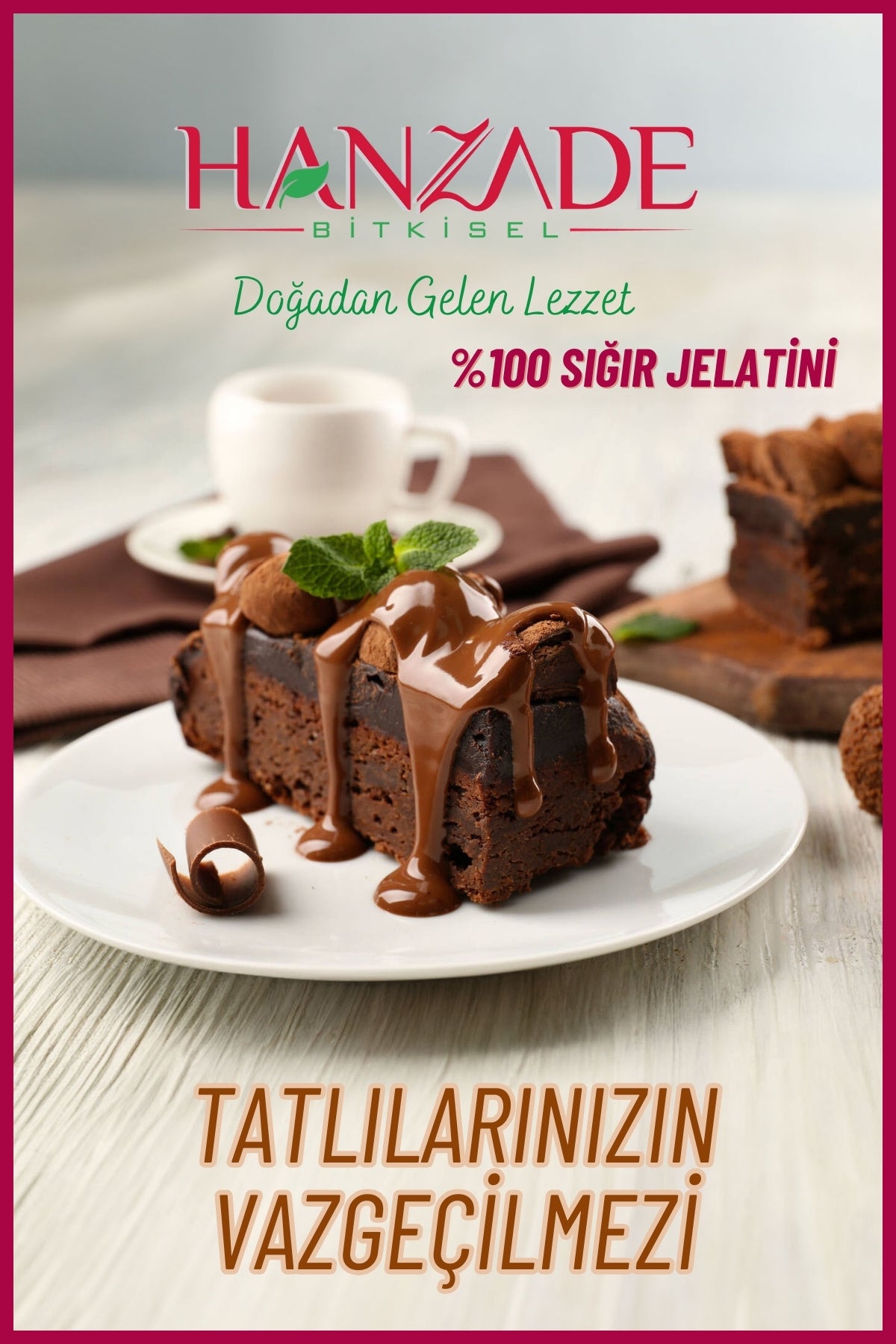 Hanzade Bitkisel Powdered Beef Gelatin is crafted to help you achieve the perfect texture in both sweet and savory recipes.