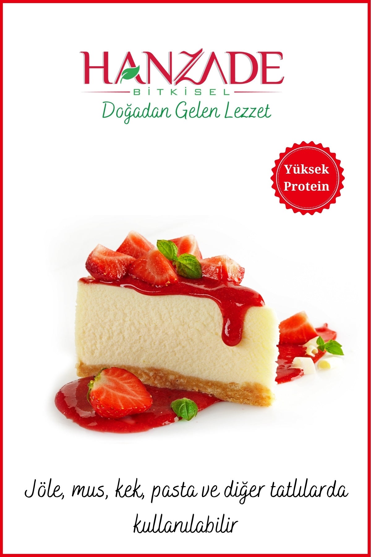 Hanzade Bitkisel Powdered Beef Gelatin is crafted to help you achieve the perfect texture in both sweet and savory recipes.