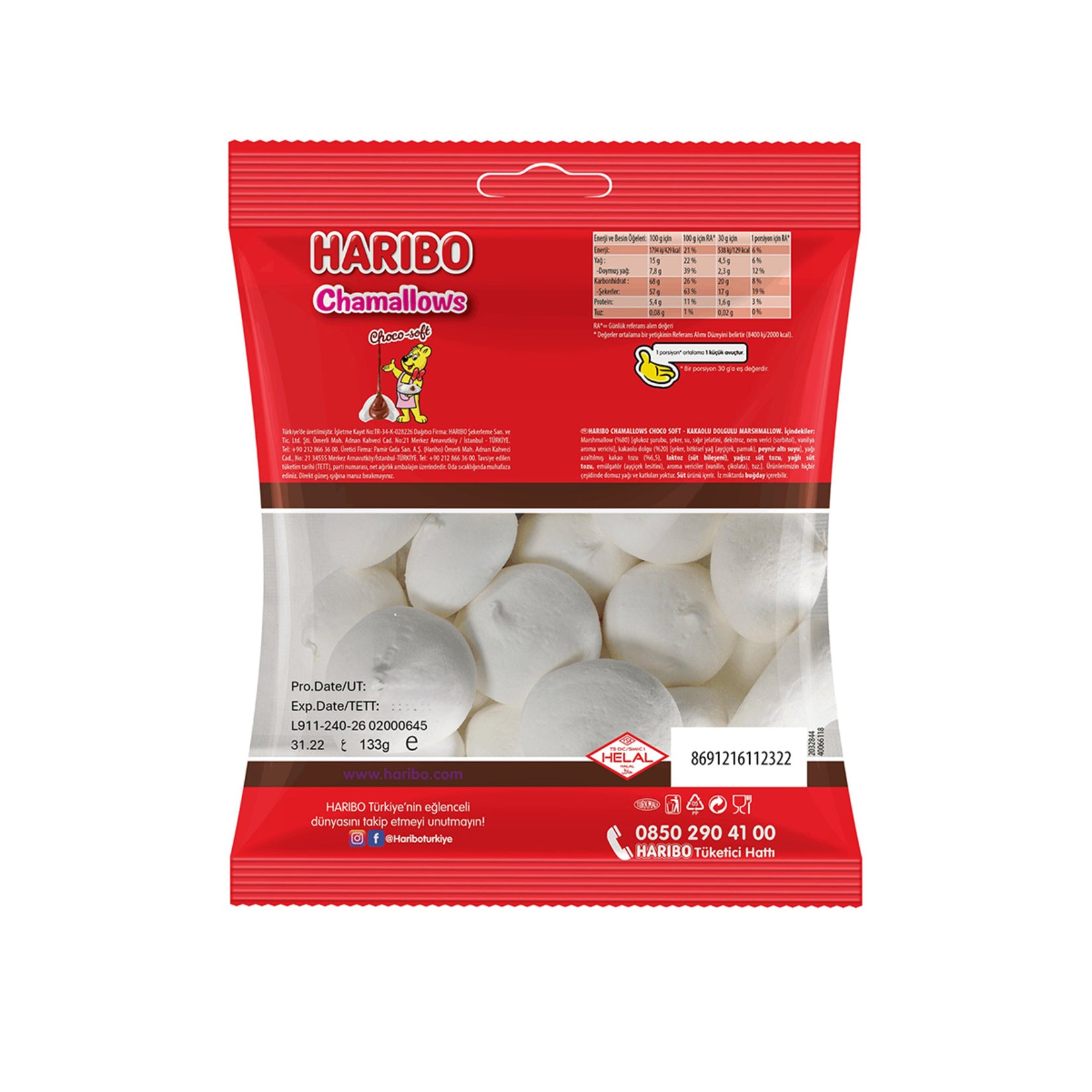 Haribo Choco-Soft Chamallows 4.6 oz (133 g) – Turcamart ®