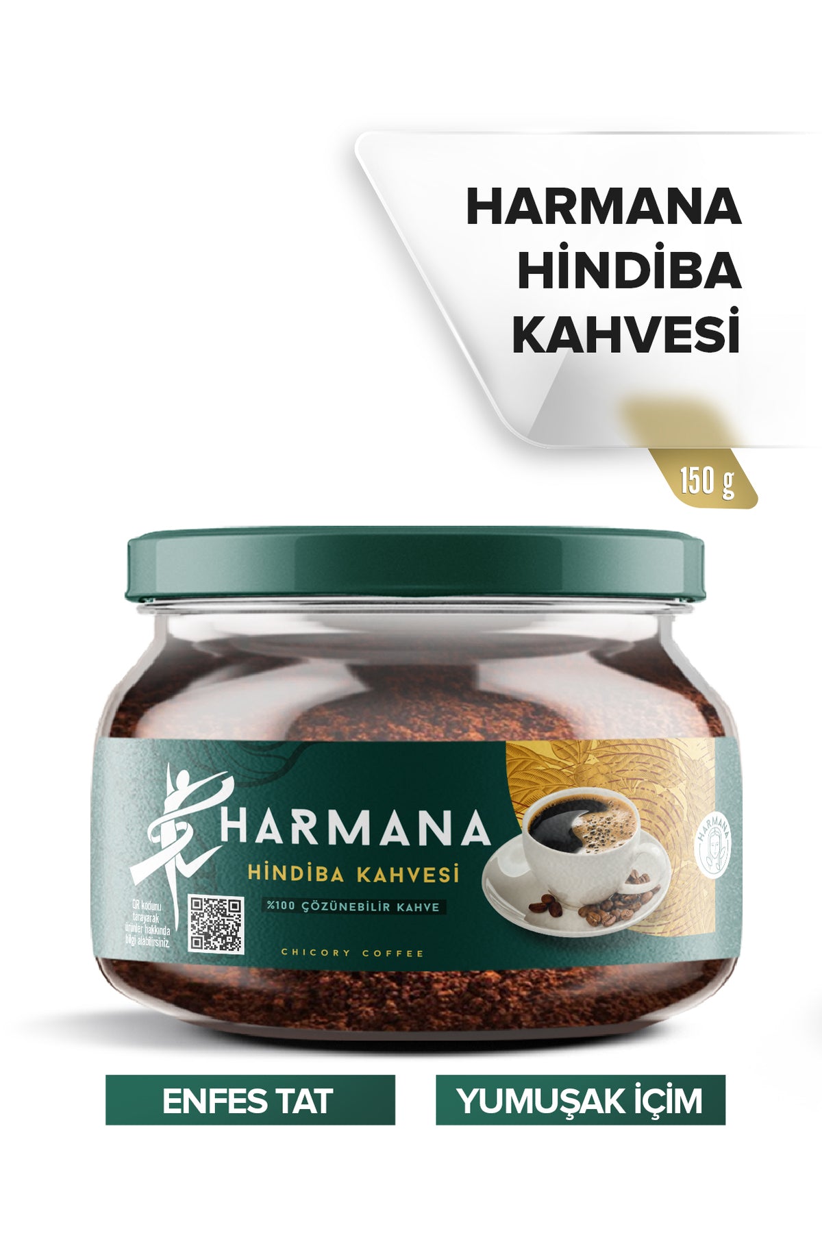 HARMANA Hindiba Kahvesi Instant Chicory Coffee is a smooth and aromatic blend made for daily enjoyment.
