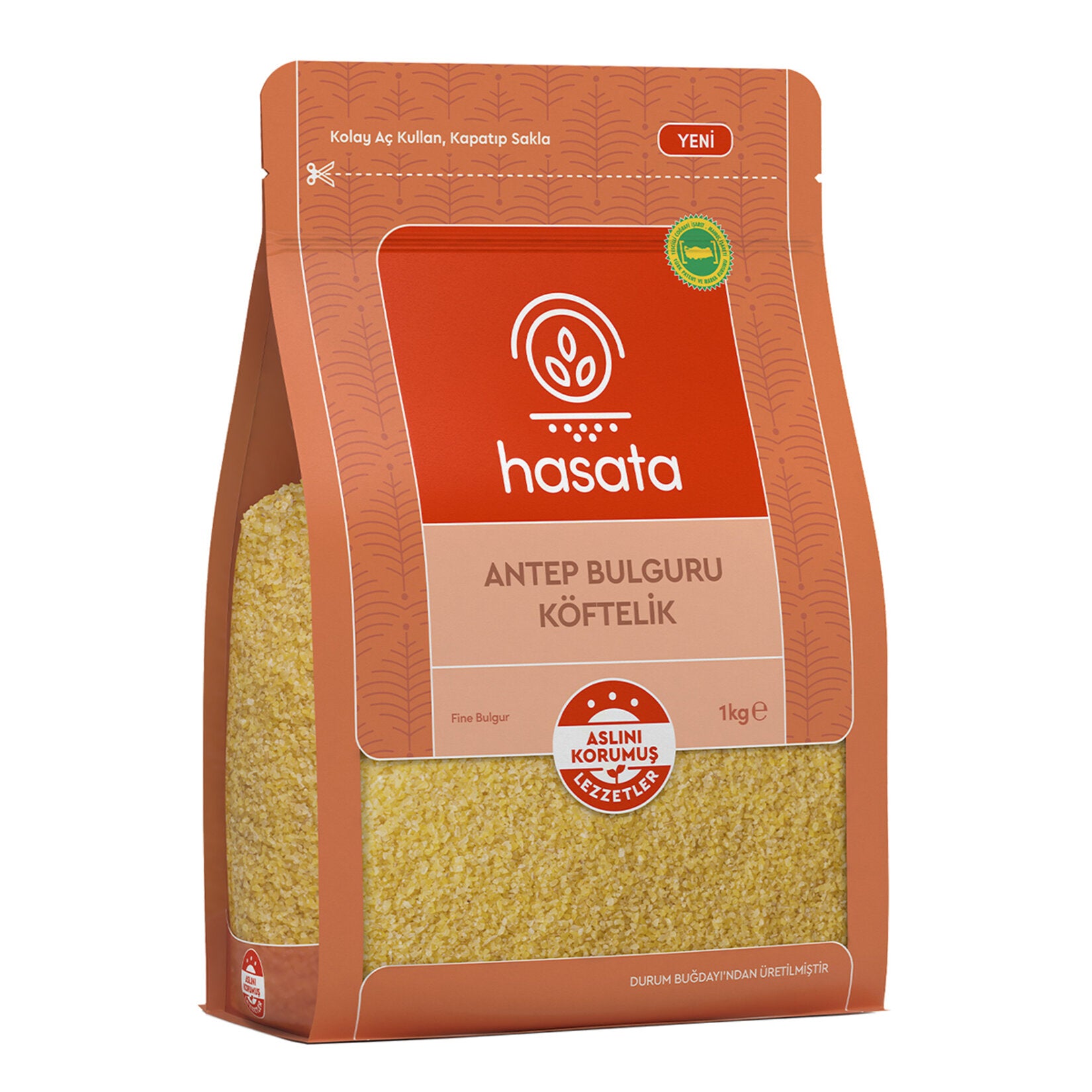 Hasata Antep Fine Bulgur for Kofte is a staple ingredient in traditional Turkish cuisine, especially perfect for making delicious kofte (meatballs) and other bulgur-based dishes.