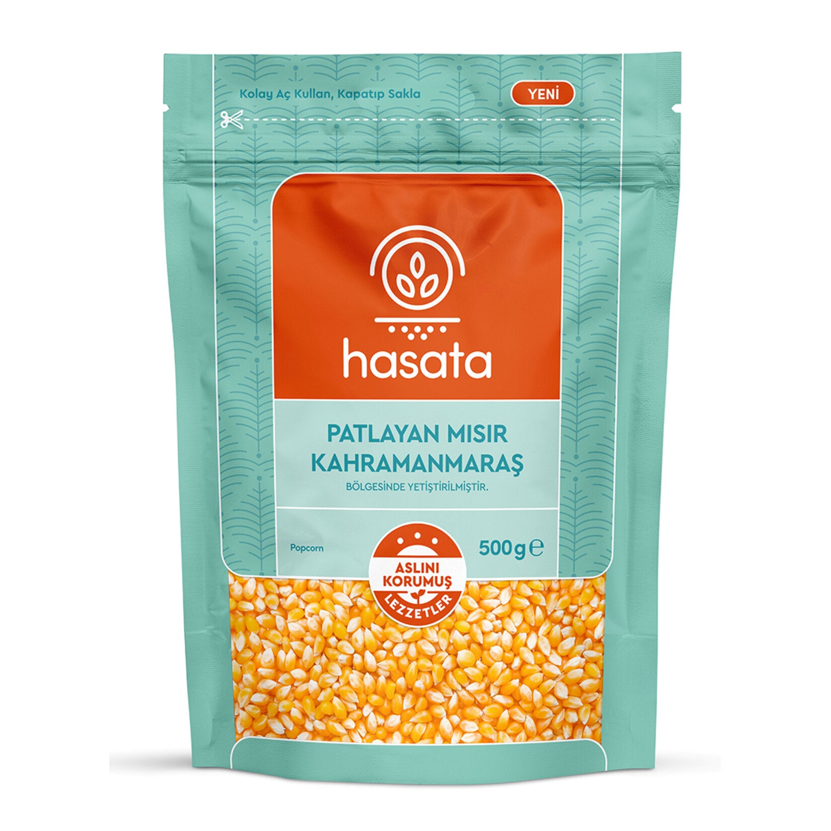 Hasata Kahramanmaras Popping Corn brings the wholesome flavor of corn straight from the fields of Türkiye to your kitchen.