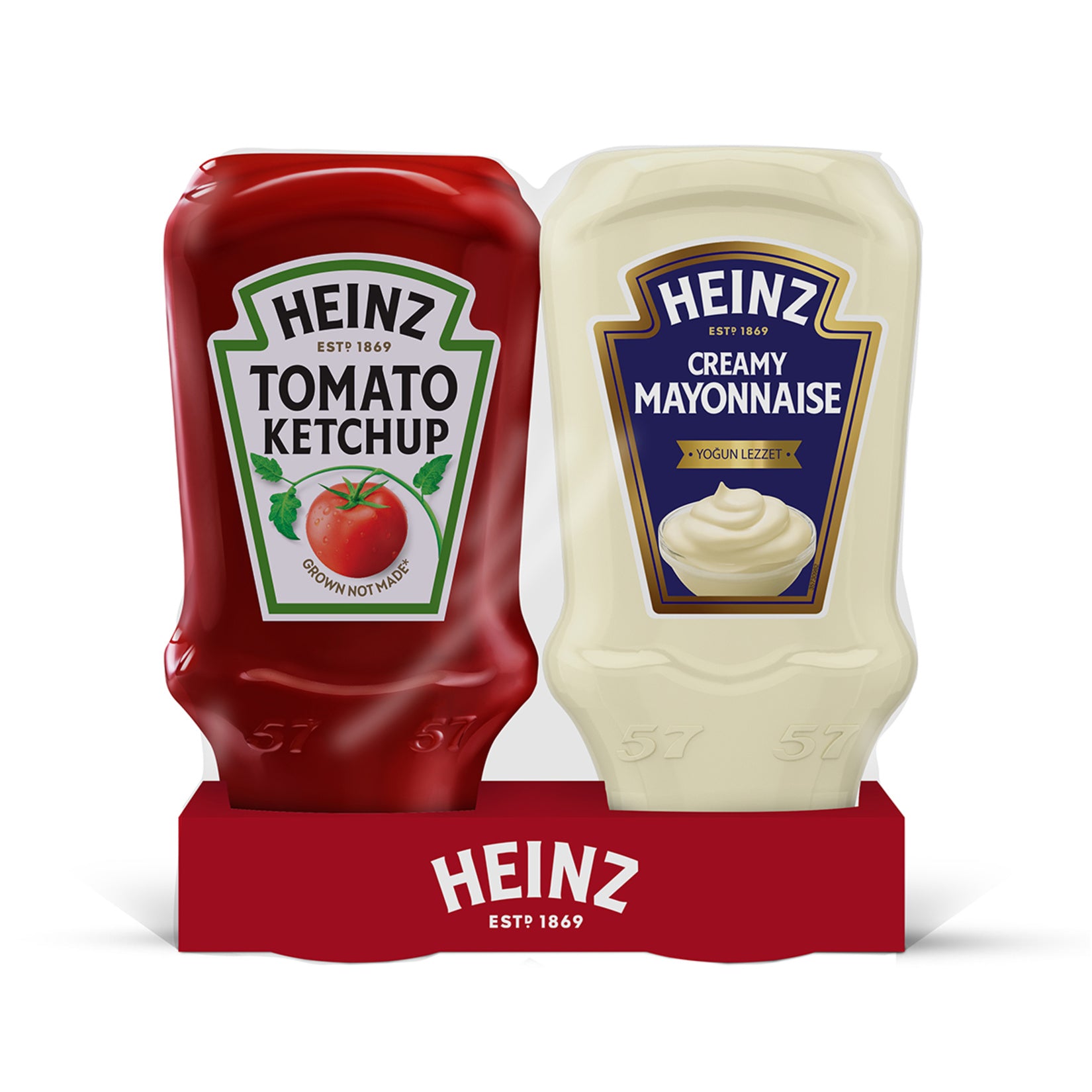 Enjoy the classic taste of Heinz Ketchup and Heinz Mayonnaise together in one convenient duo set.